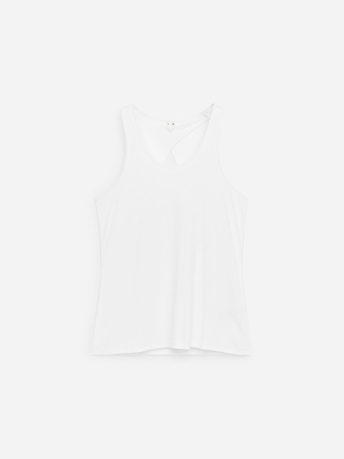 Ribbed Tank Top - White - Image 5