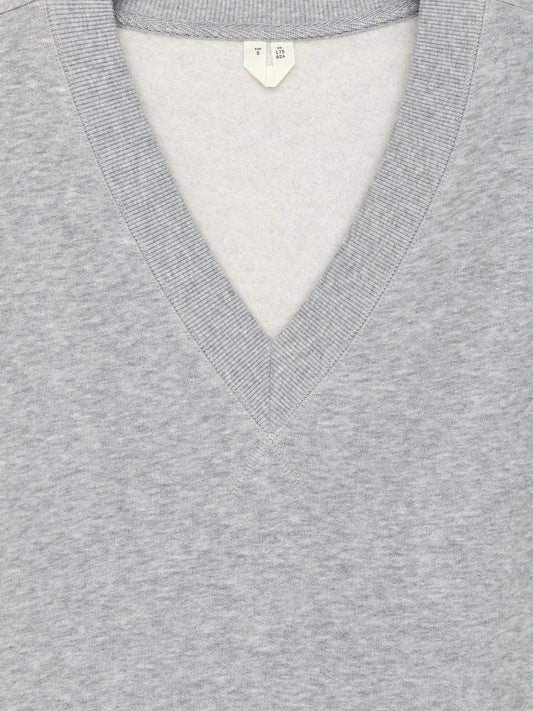 V-Neck Sweatshirt - Grey - Image 2