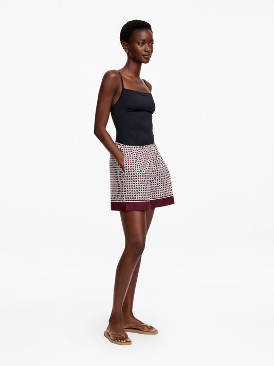 Lyocell Blend Shorts - Red - Image 2