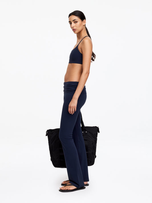 Flared Leggings - Blue - Image 2
