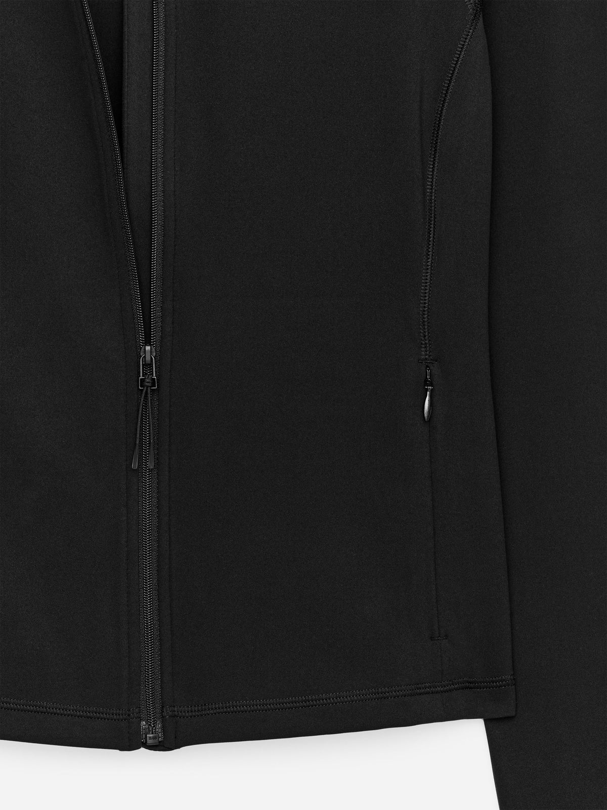 Soft Zip-Up Training Jacket - Black - Image 6