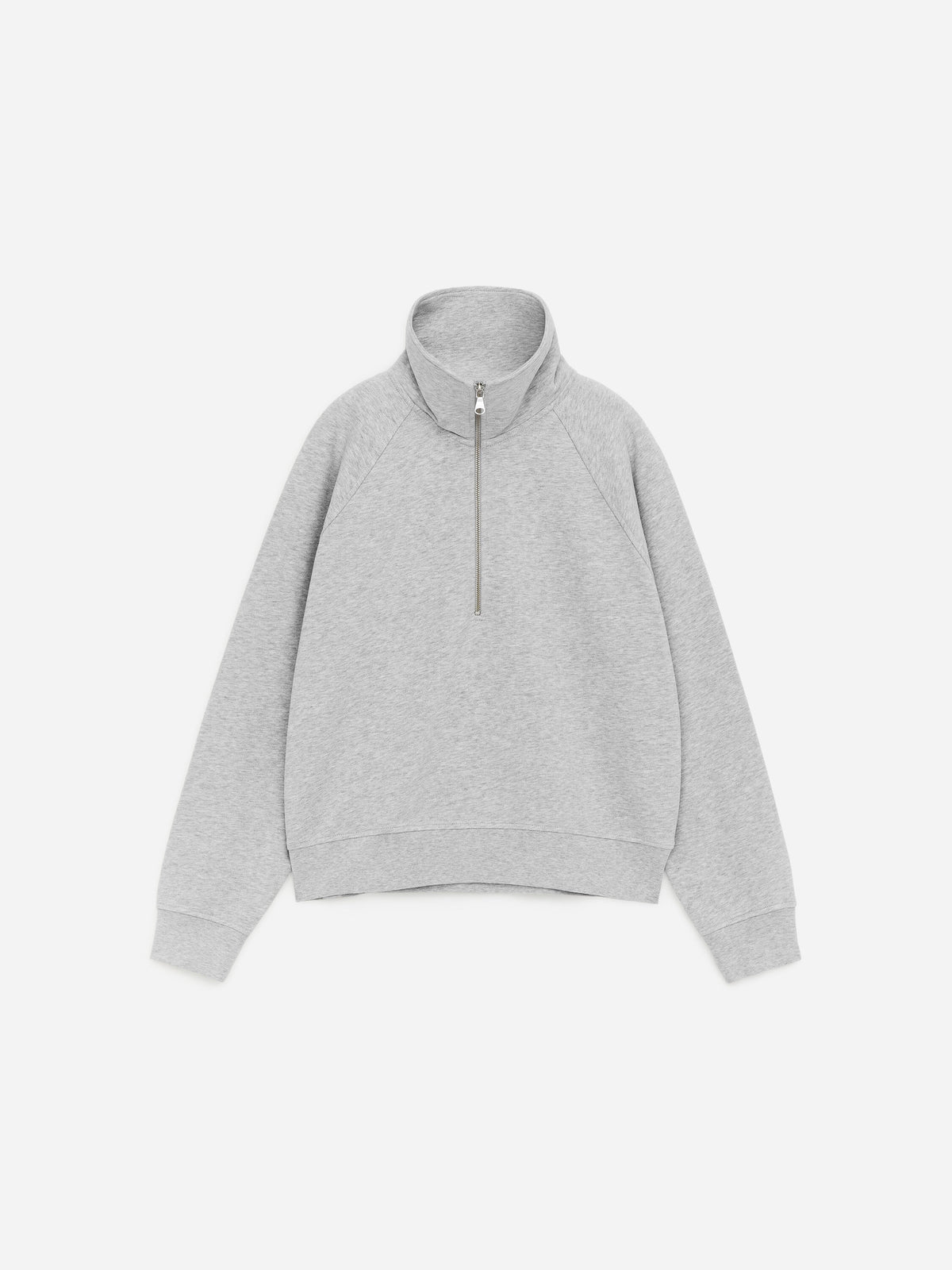 Half-Zip Terry Sweatshirt - Grey - Image 5