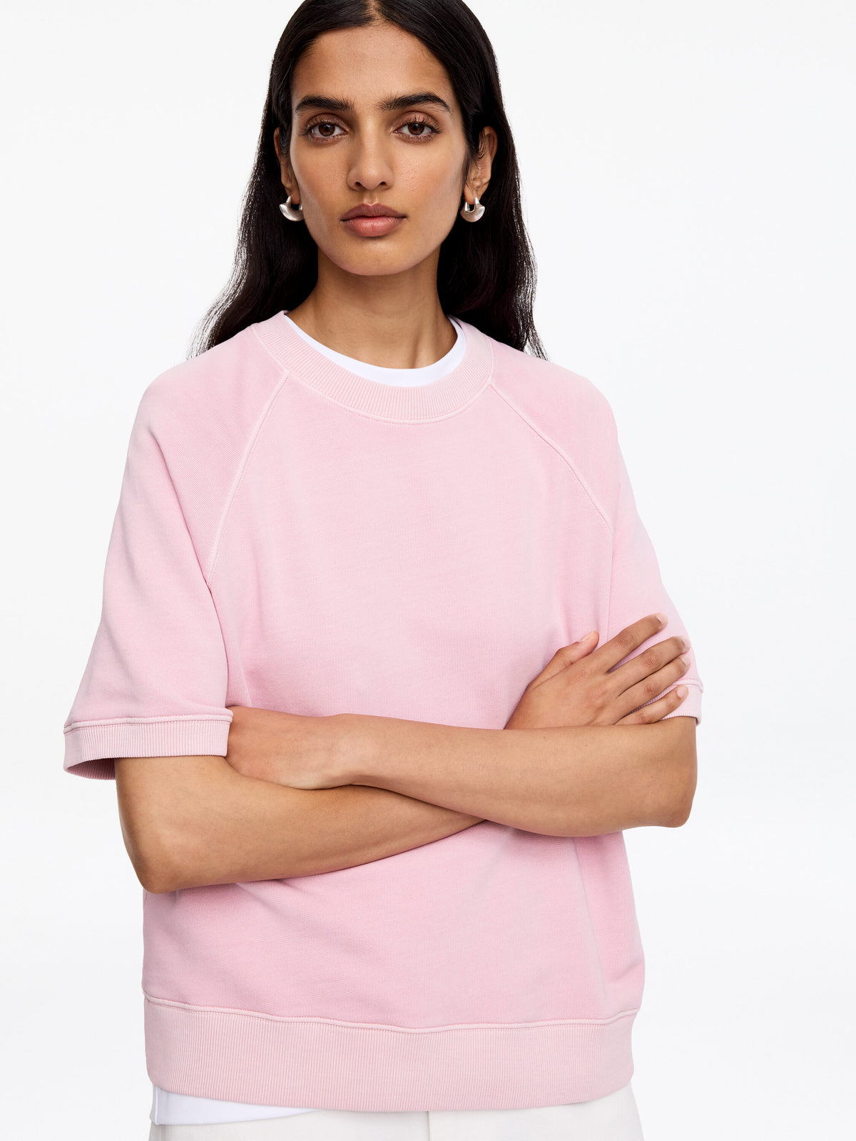 French Terry Sweatshirt - Pink - Image 4