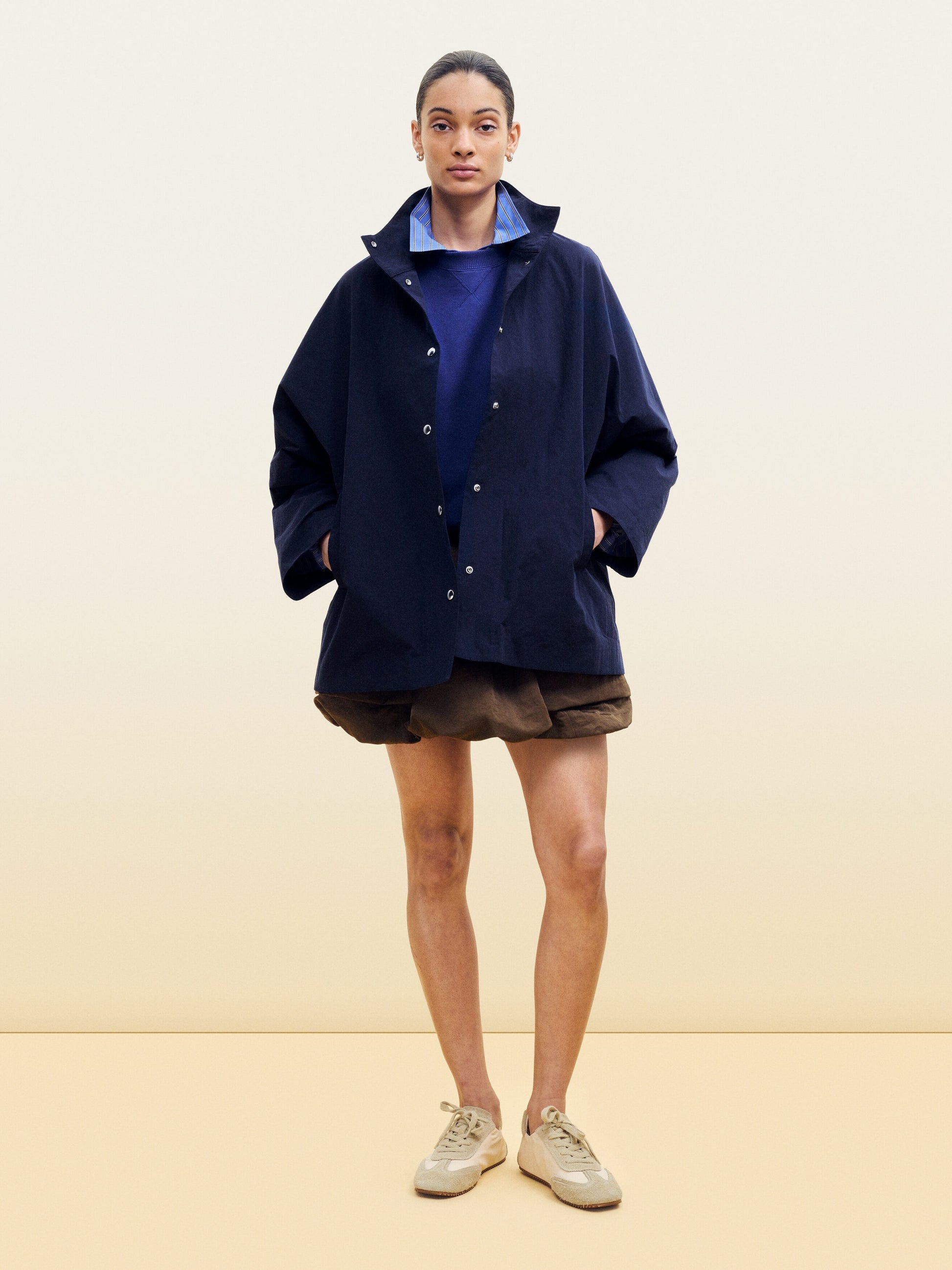 Relaxed Terry Sweatshirt - Blue - Image 2
