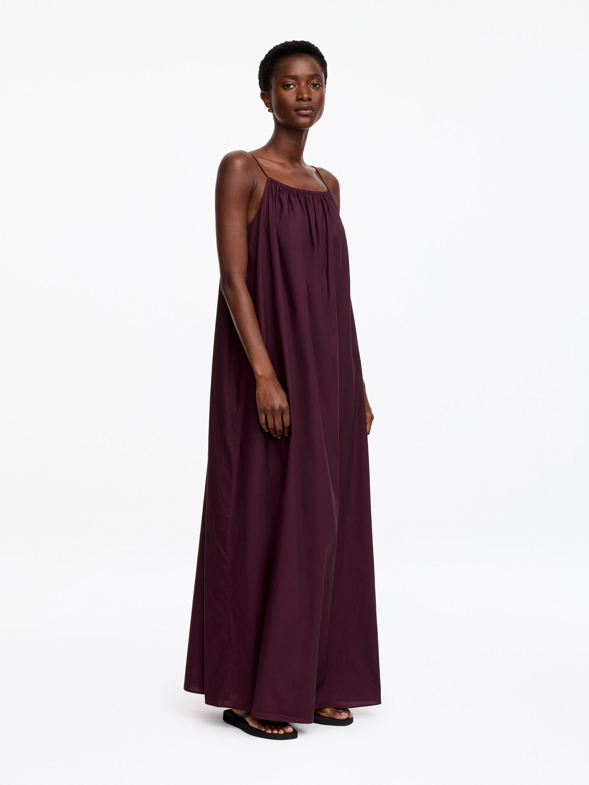 Lyocell Cotton Beach Dress - Purple - Image 3