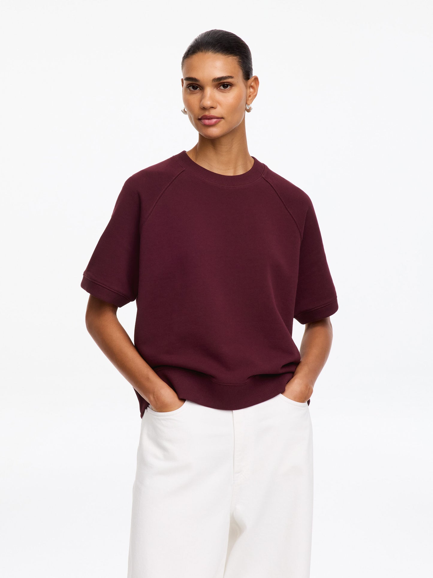 French Terry Sweatshirt - Red