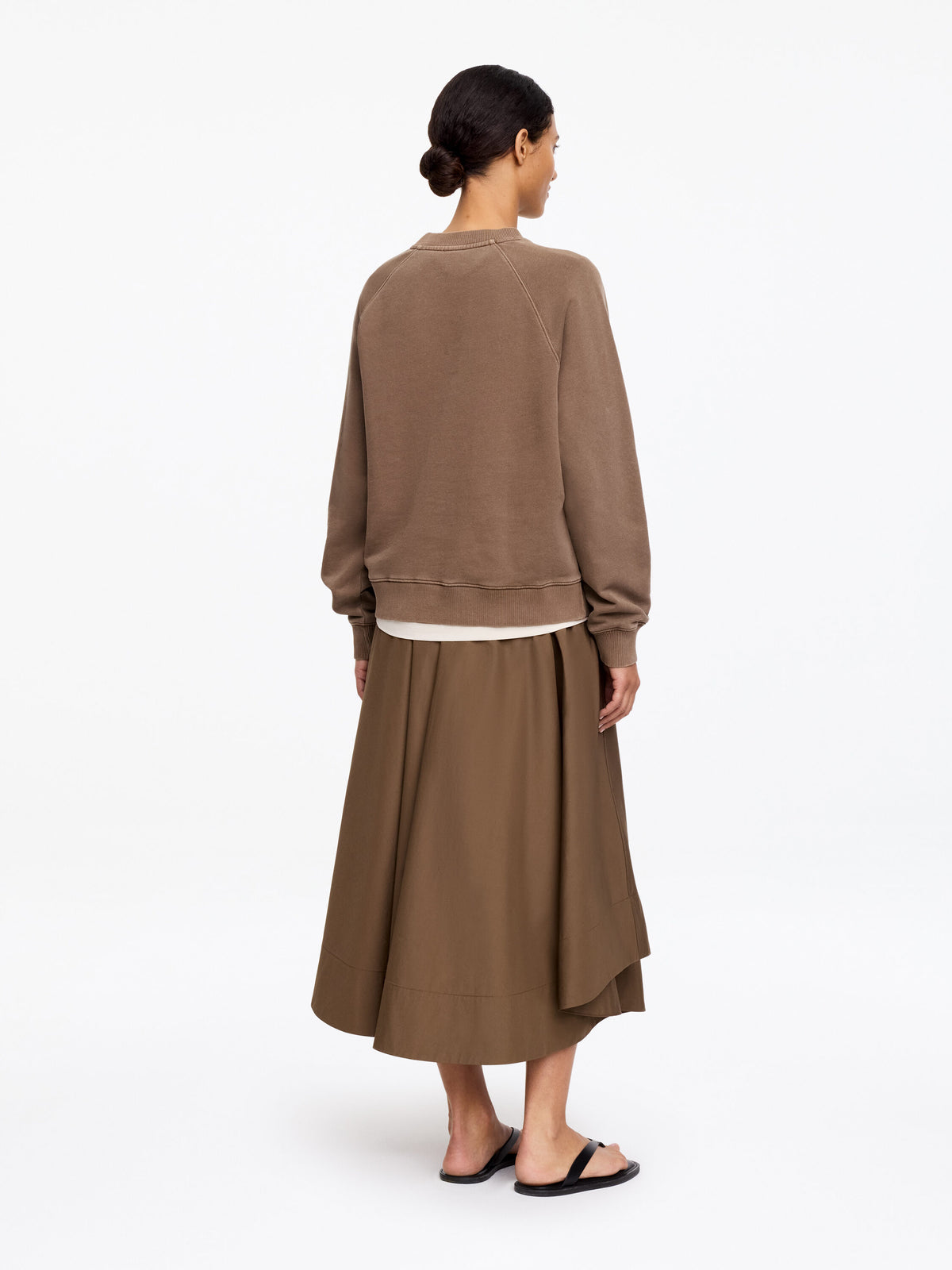 Terry Sweatshirt - Brown - Image 3