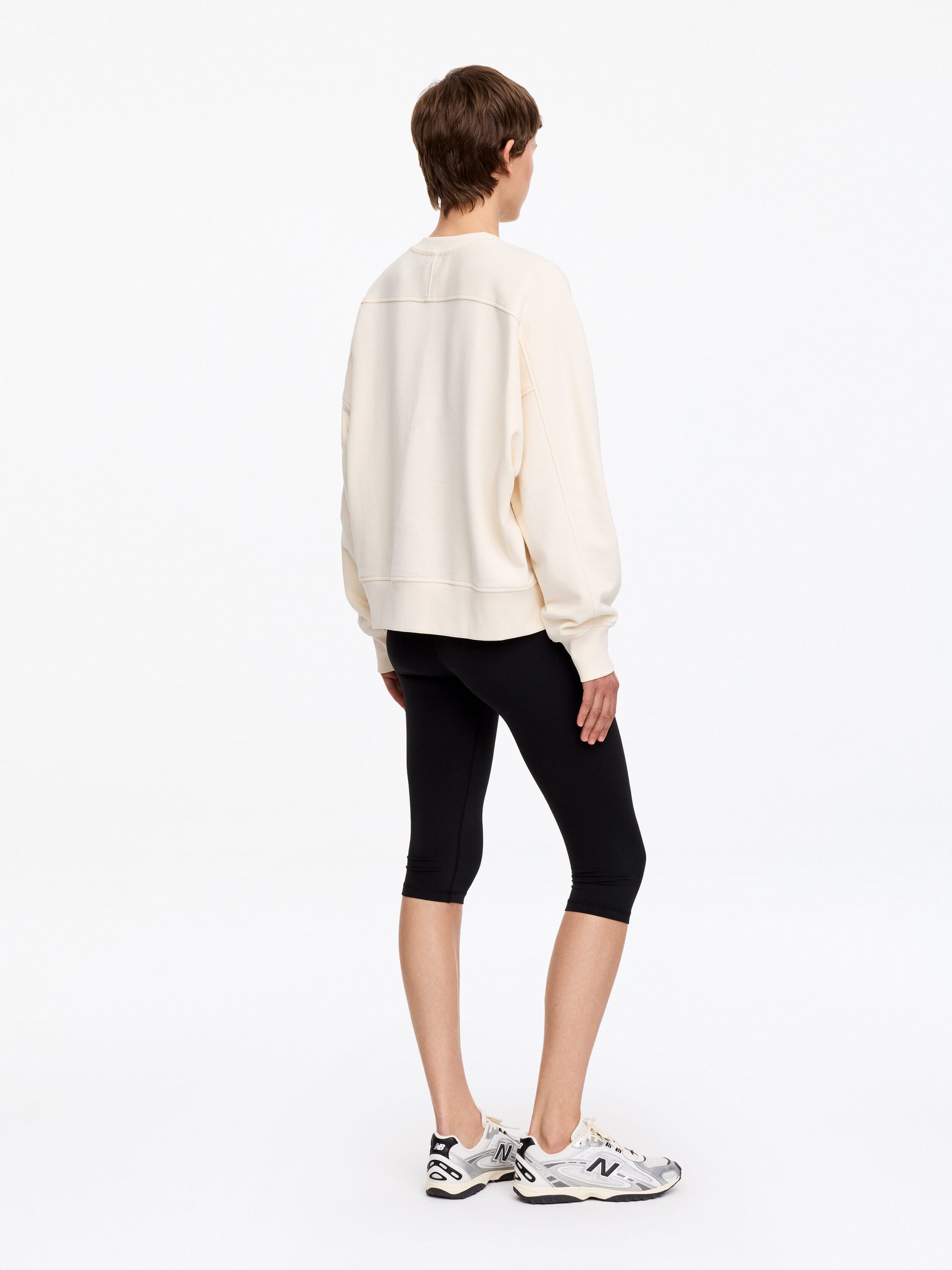 Terry Cotton Sweatshirt - White - Image 2