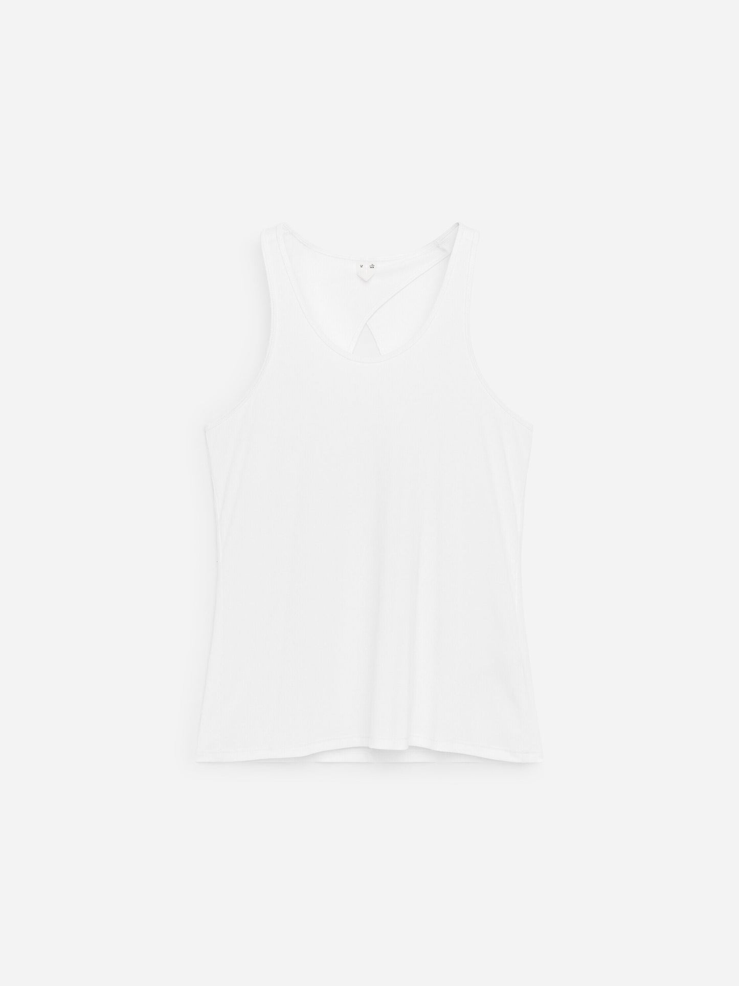 Ribbed Tank Top - White - Image 5