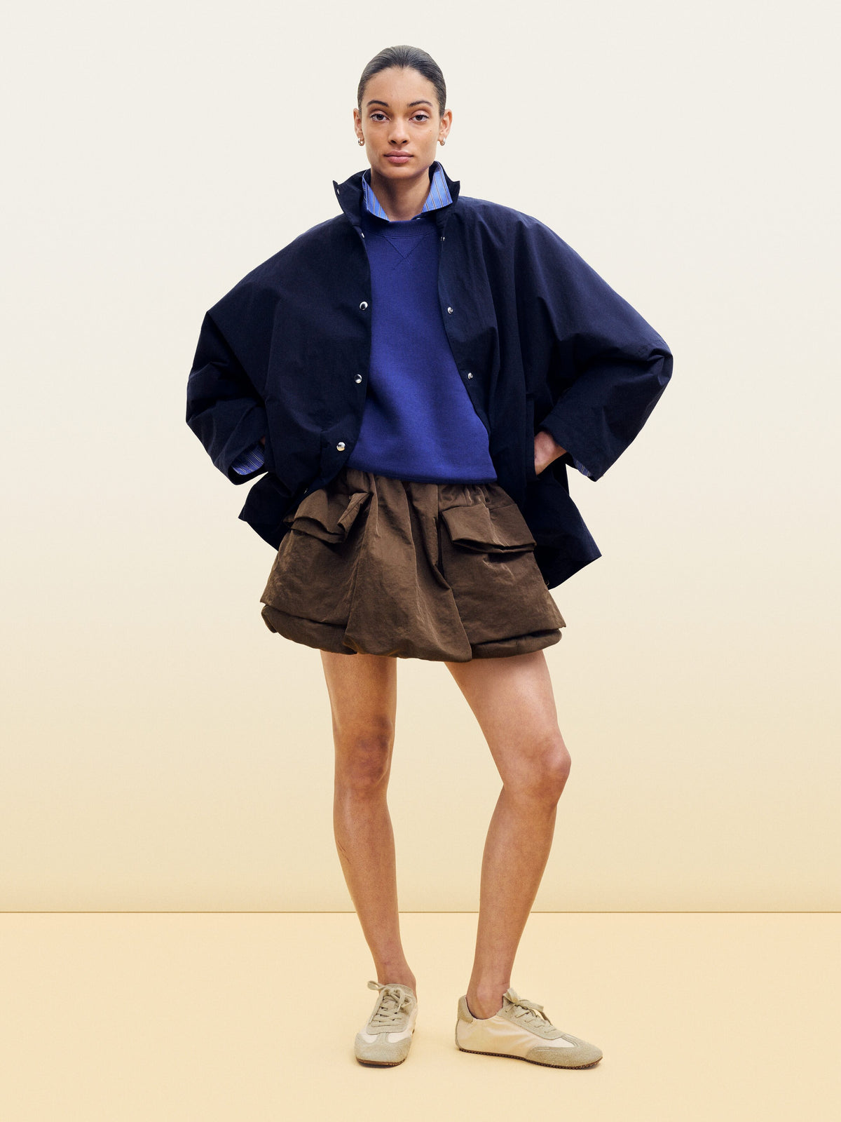 Relaxed Terry Sweatshirt - Blue - Image 3