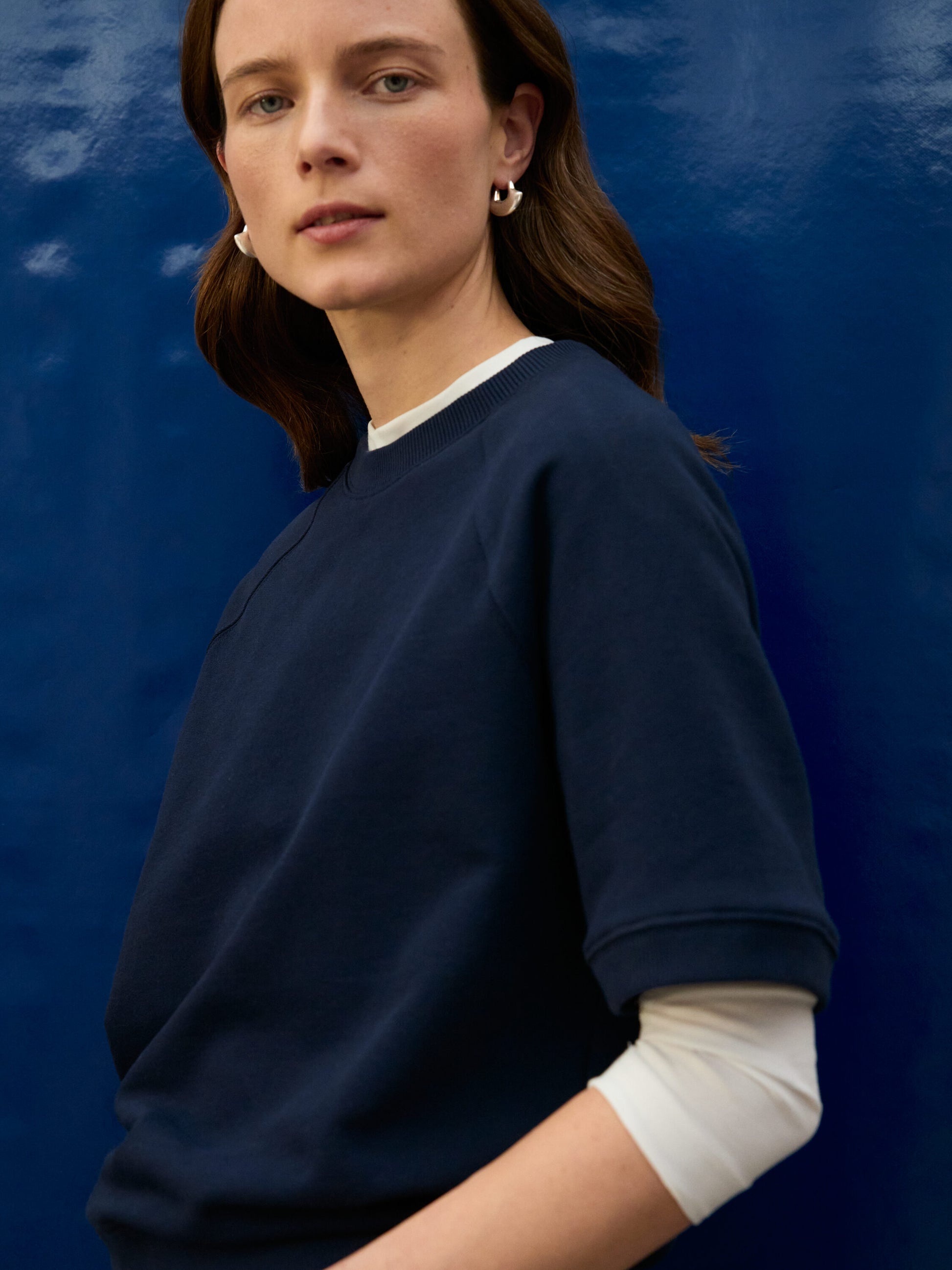 French Terry Sweatshirt - Blue - Image 6