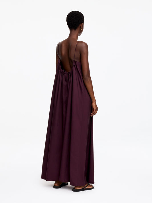 Lyocell Cotton Beach Dress - Purple - Image 2