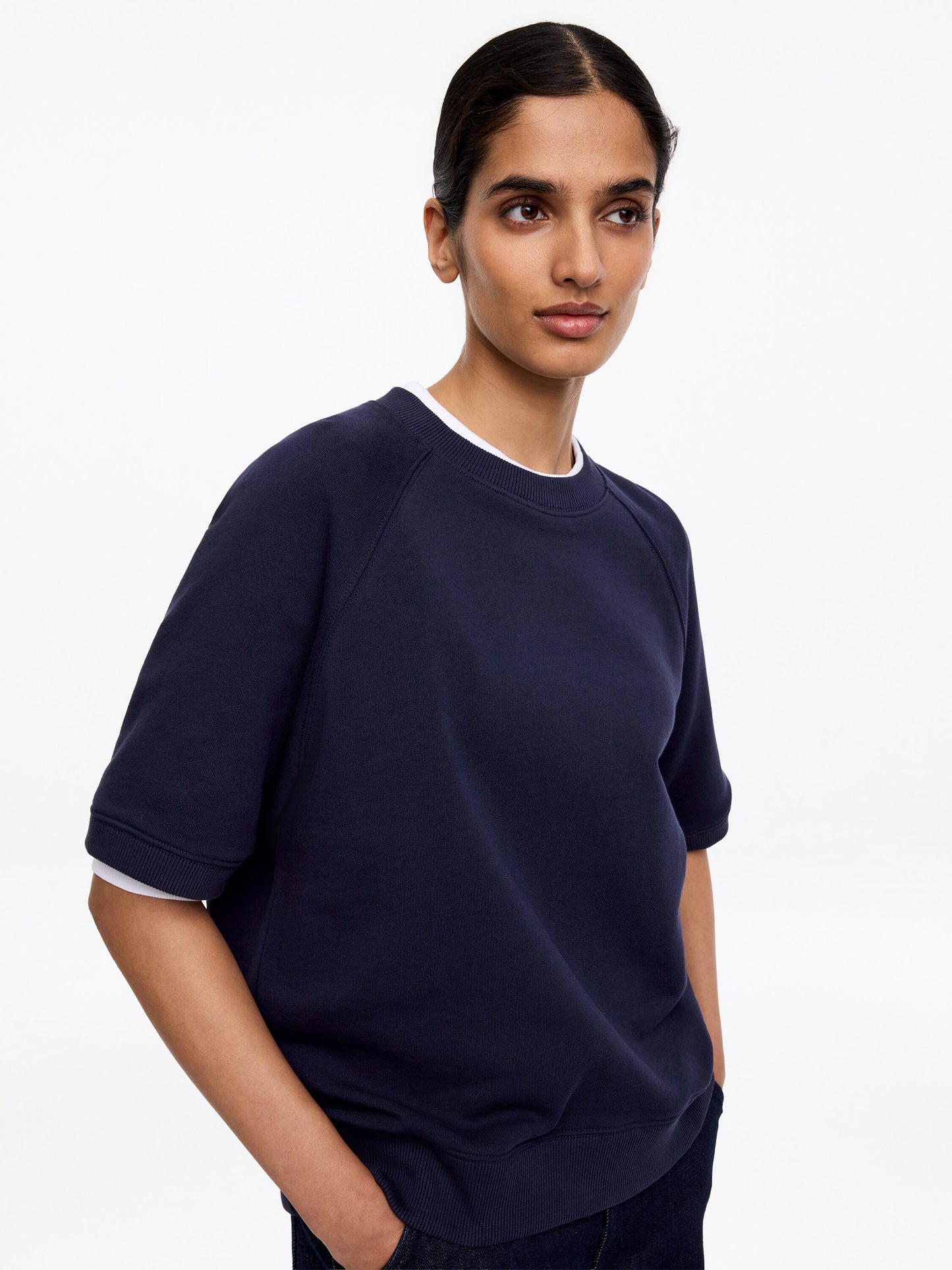 French Terry Sweatshirt - Blue - Image 4