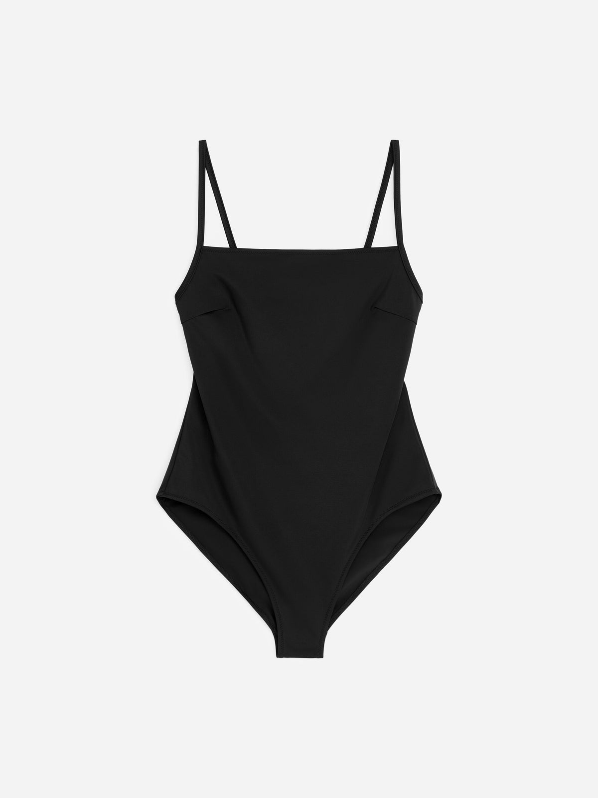 Square-Neck Swimsuit - Black - Image 6