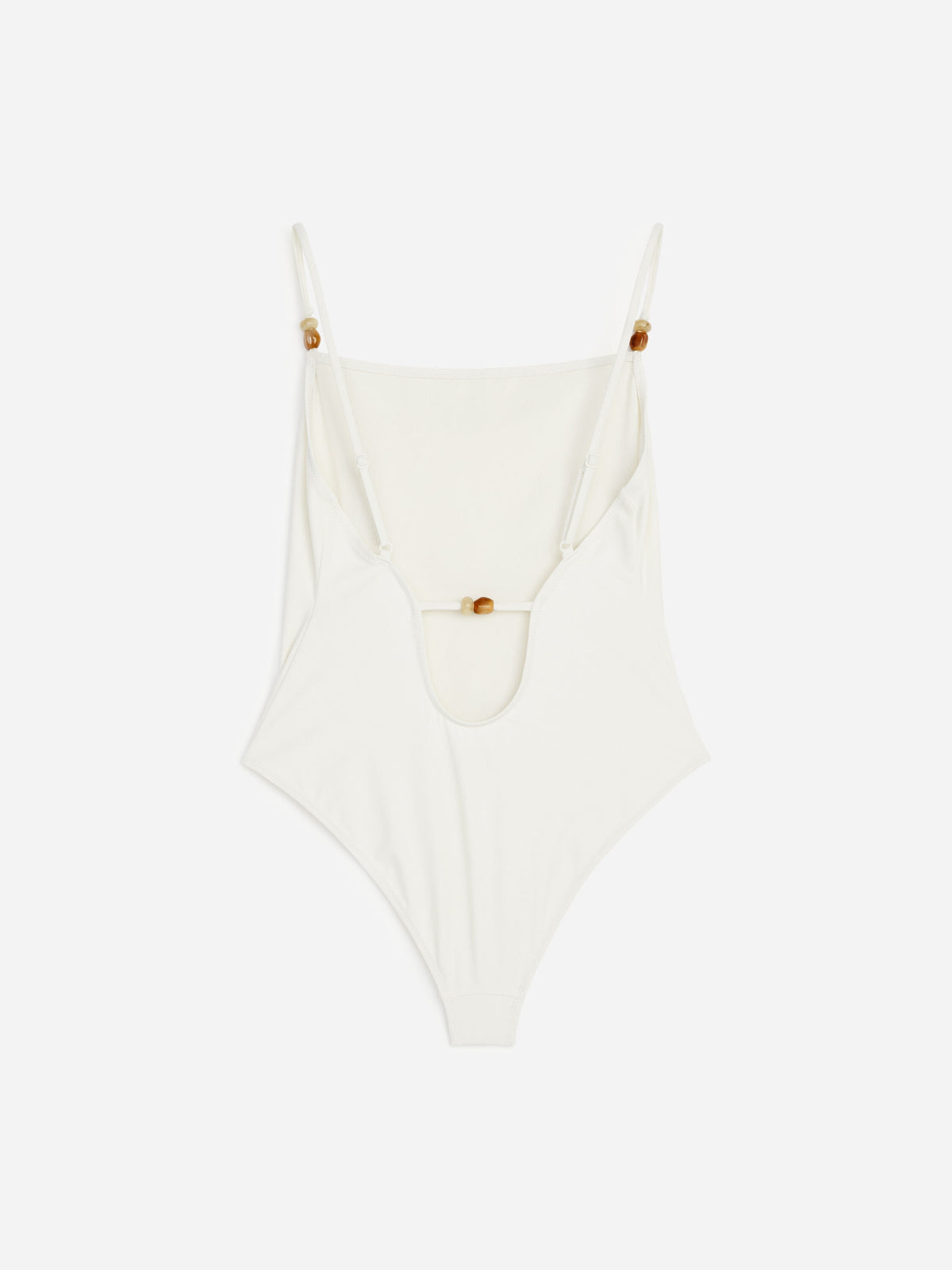 Beaded Swimsuit - White - Image 7