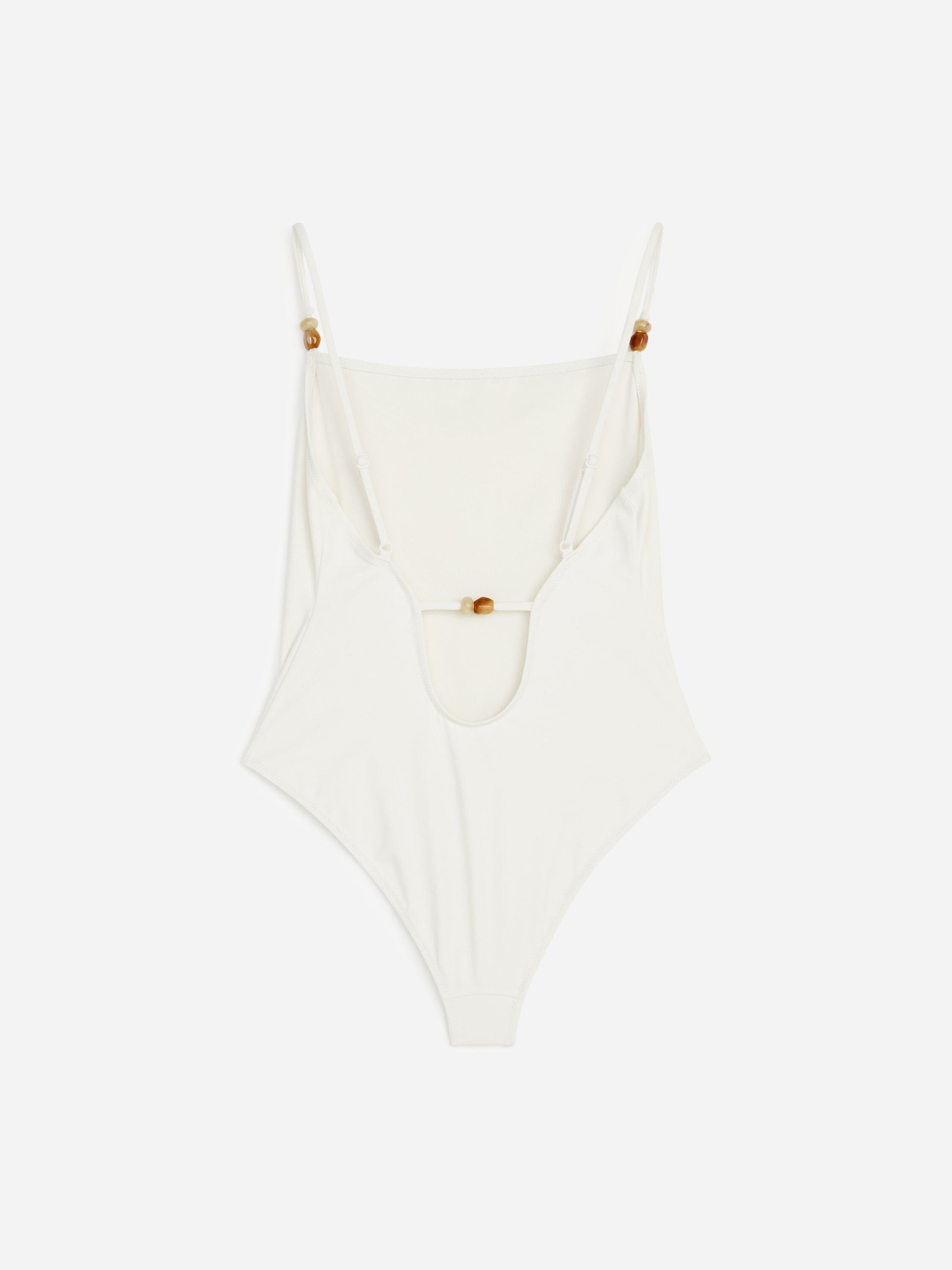 Beaded Swimsuit - White - Image 7