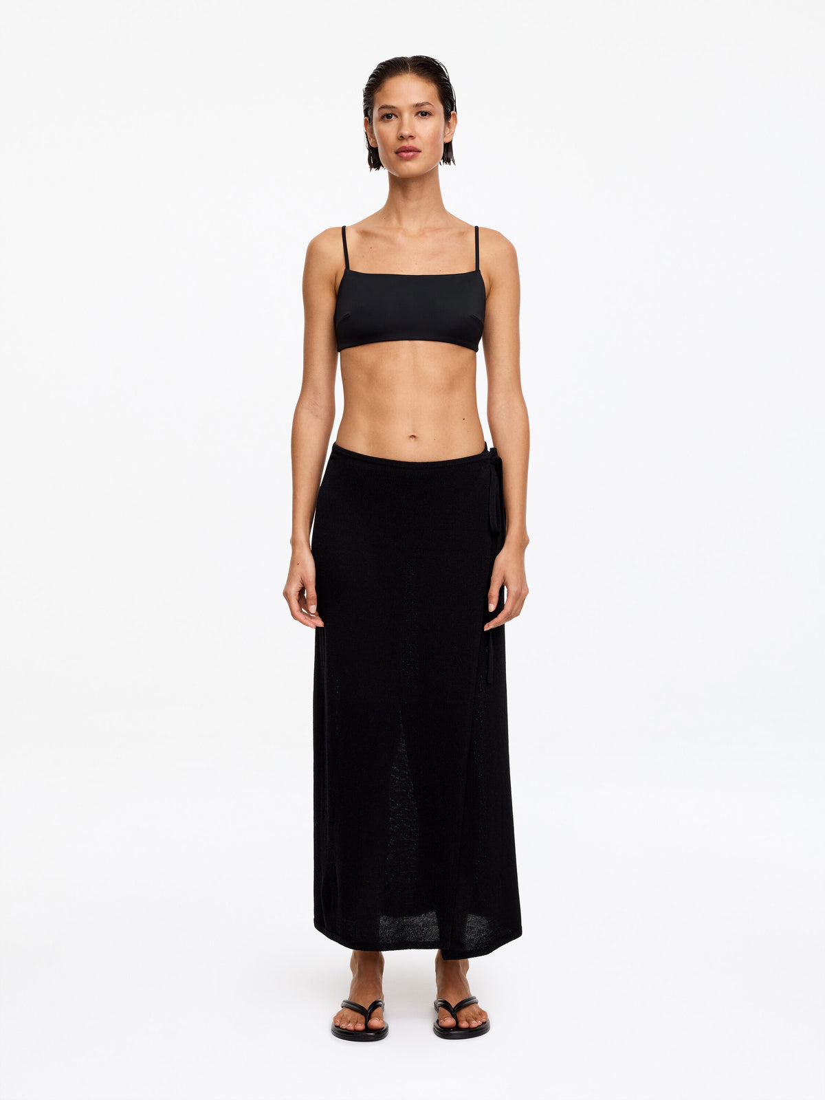 Sporty Bikini Top - Black