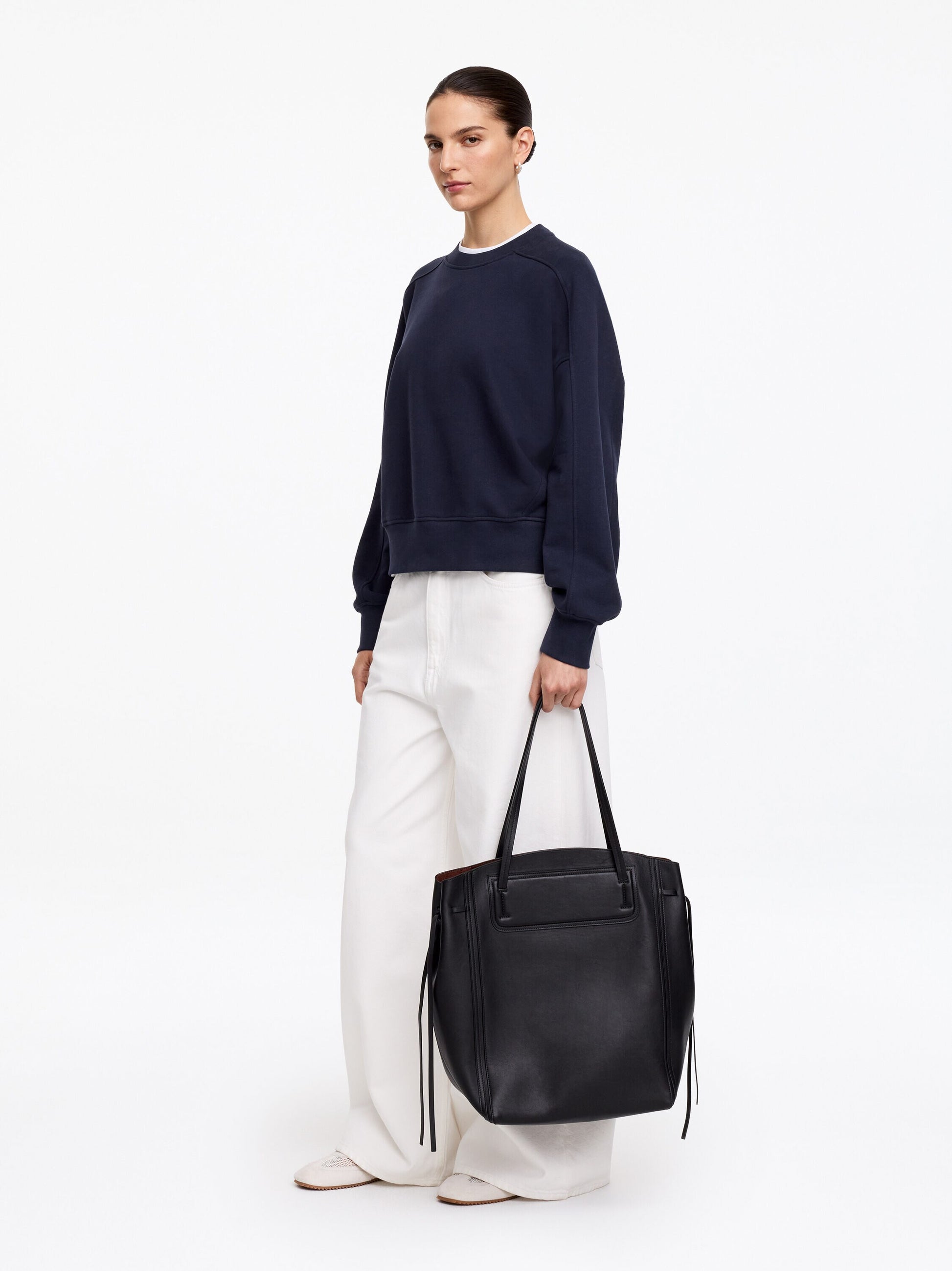 Terry Cotton Sweatshirt - Blue - Image 2