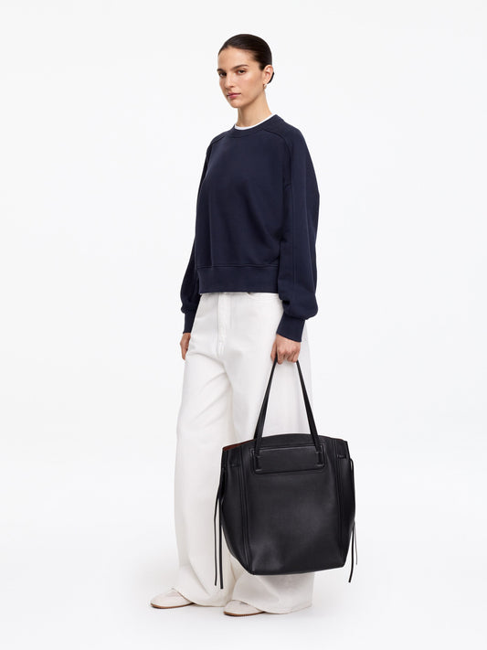 Terry Cotton Sweatshirt - Blue - Image 2