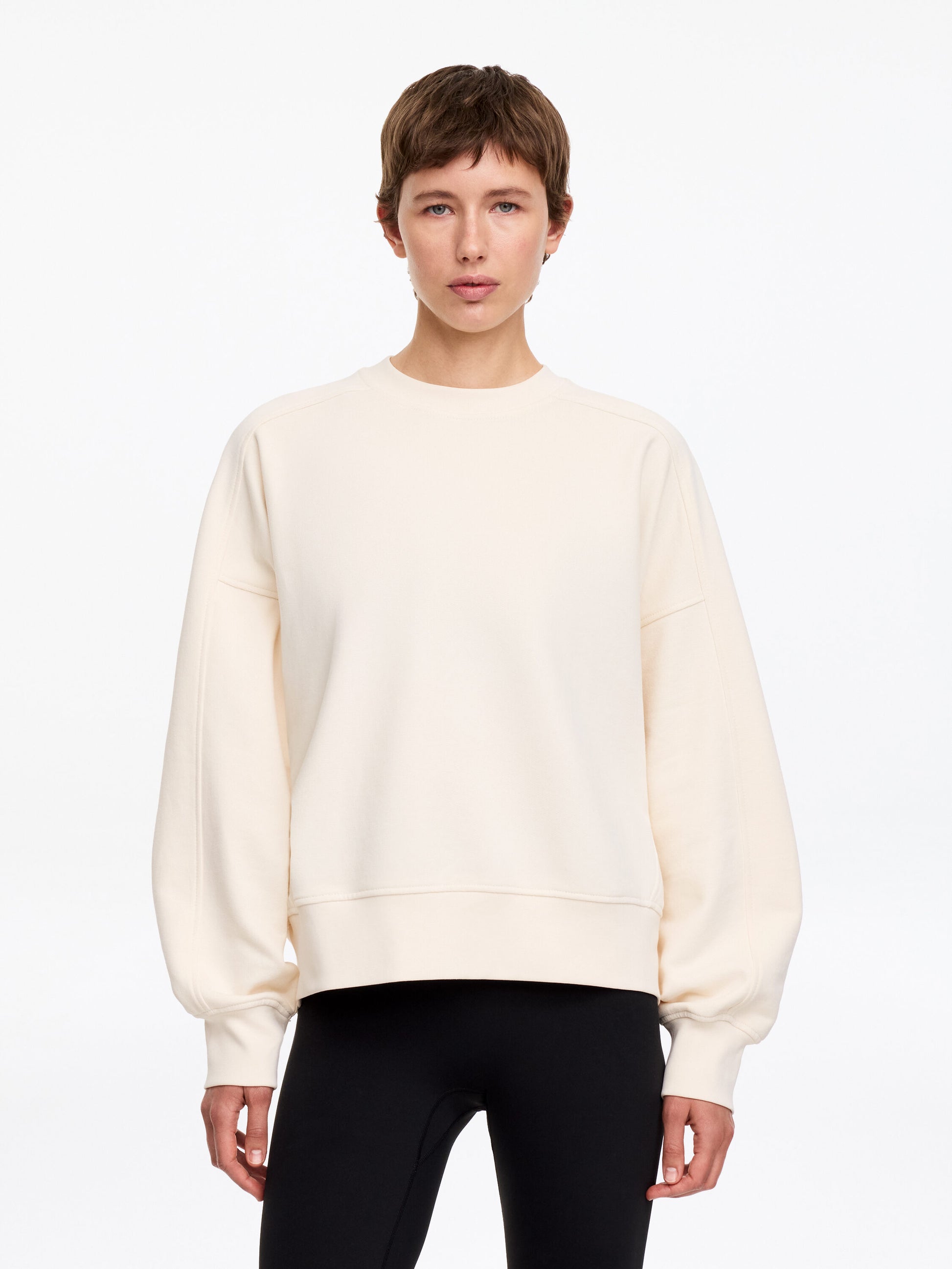 Terry Cotton Sweatshirt - White