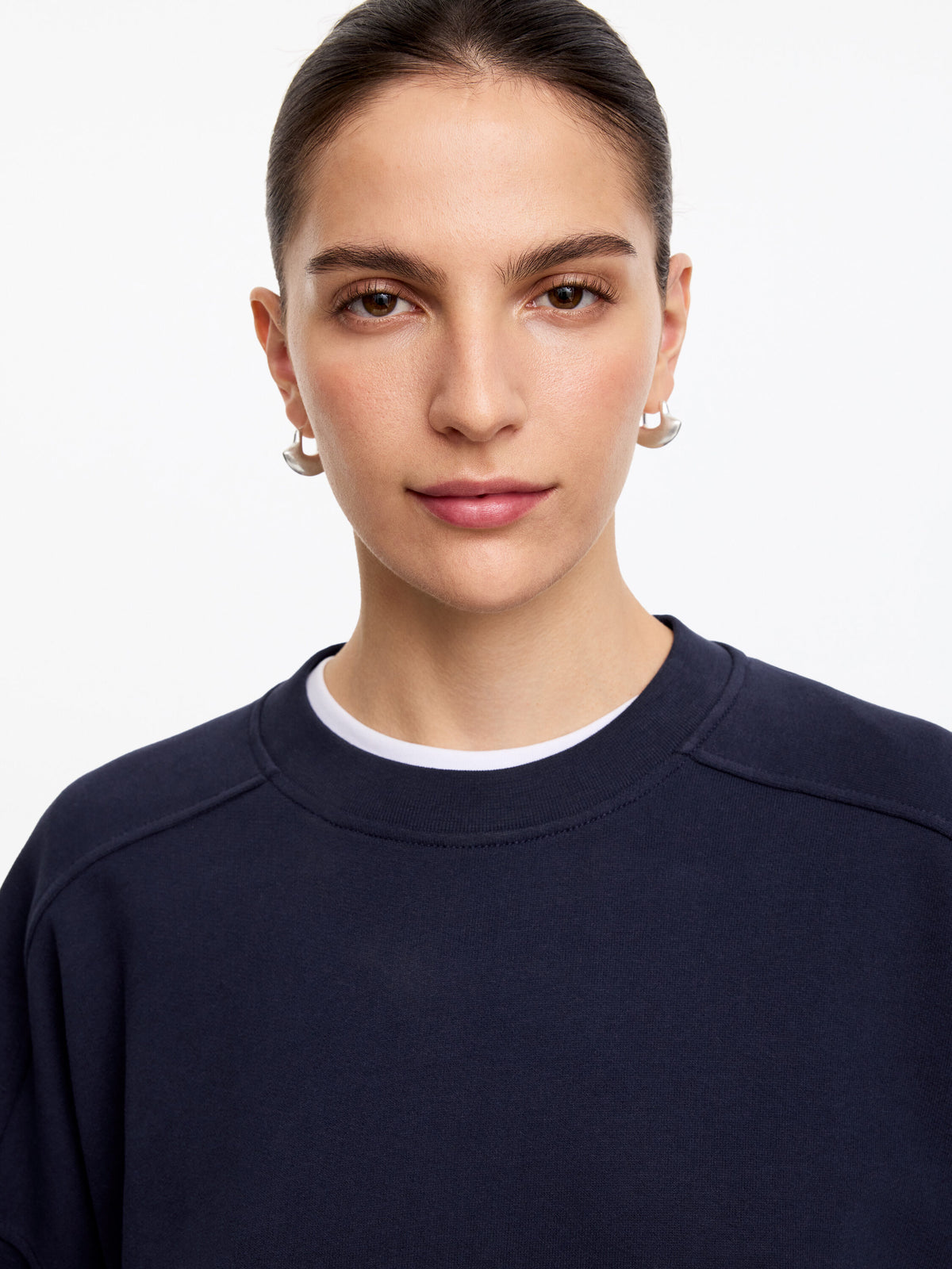Terry Cotton Sweatshirt - Blue - Image 4