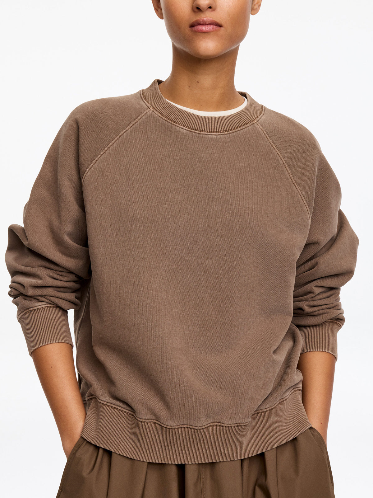 Terry Sweatshirt - Brown - Image 5