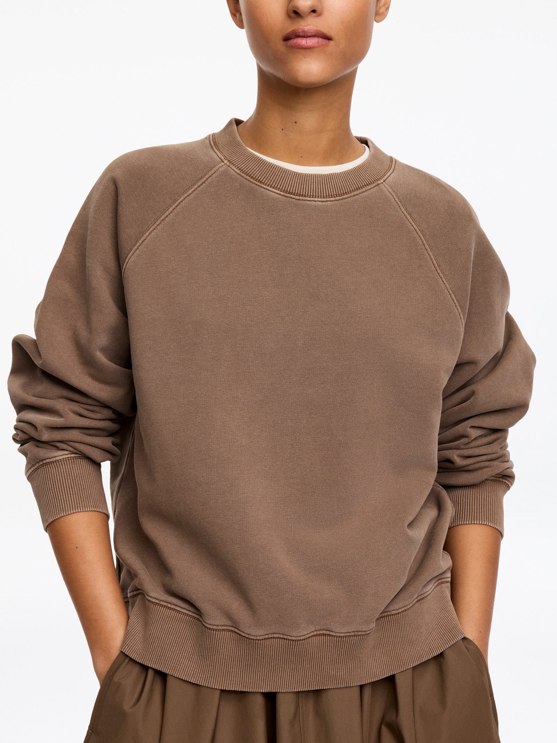 Terry Sweatshirt - Brown - Image 5