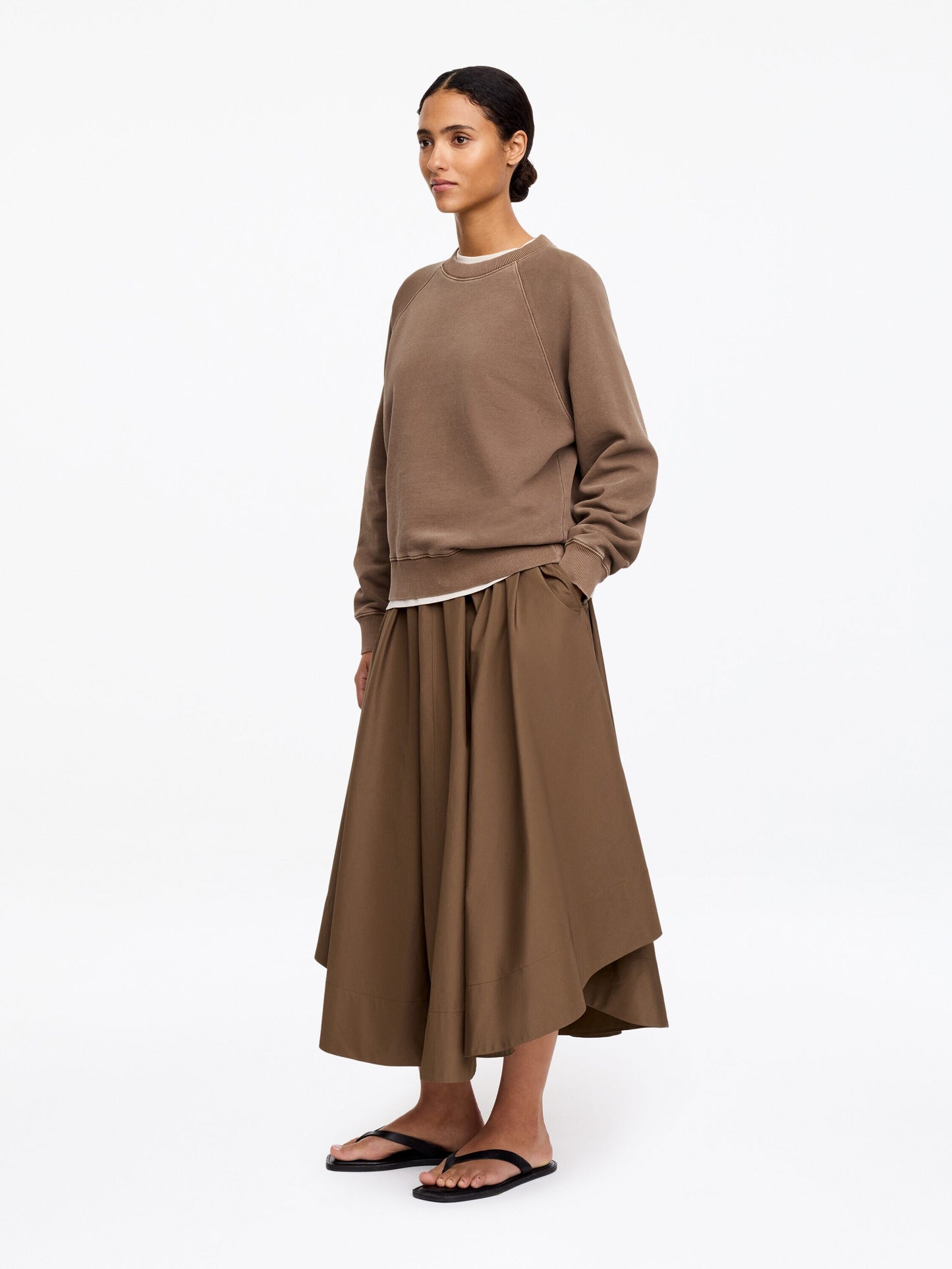 Terry Sweatshirt - Brown - Image 4