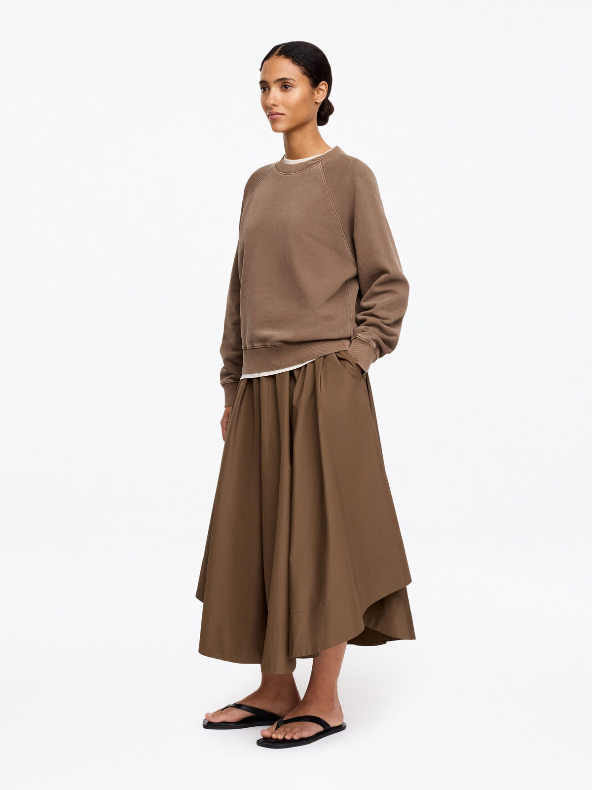 Terry Sweatshirt - Brown - Image 4