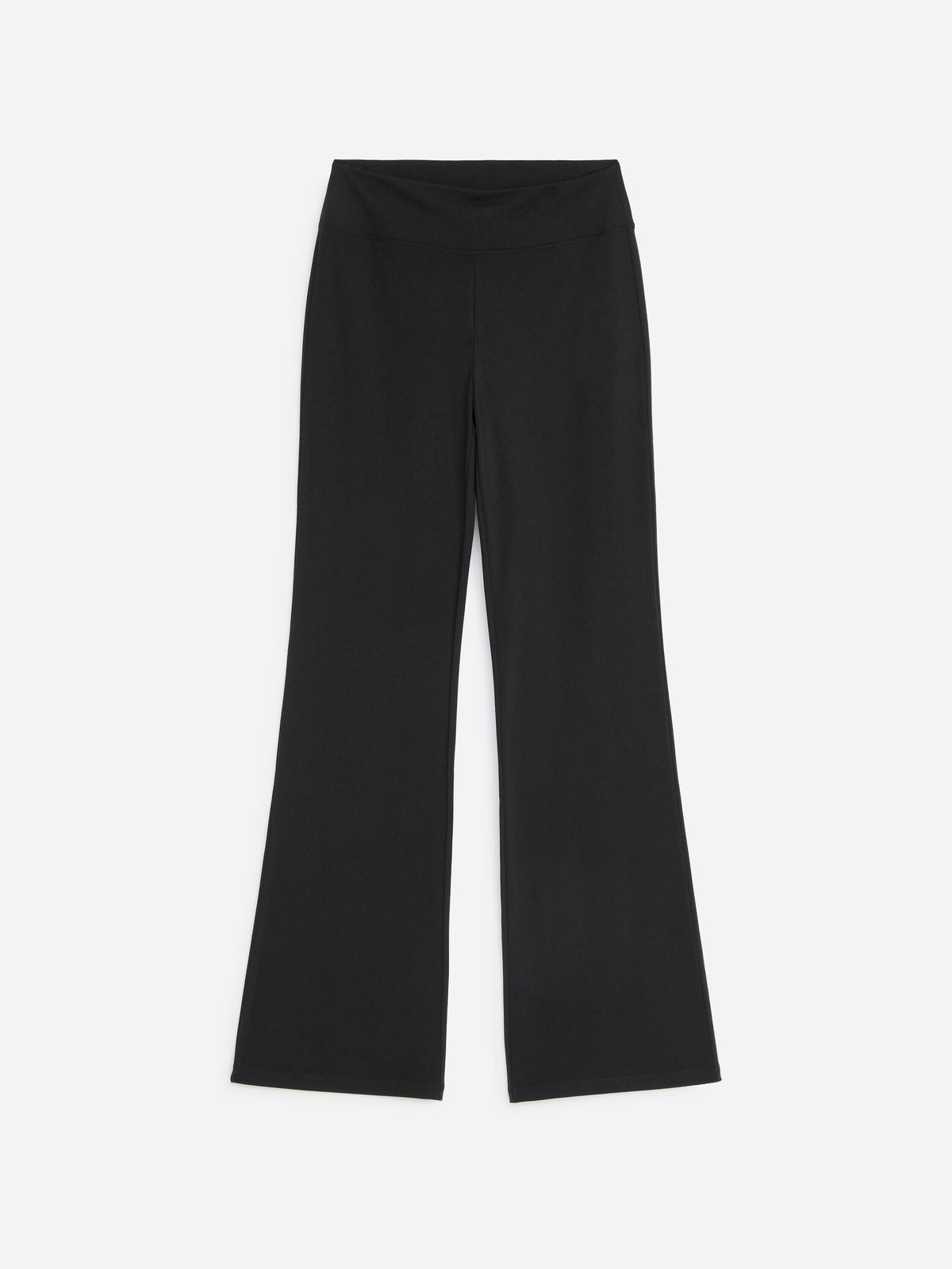 Cropped Flared Leggings - Black - Image 4