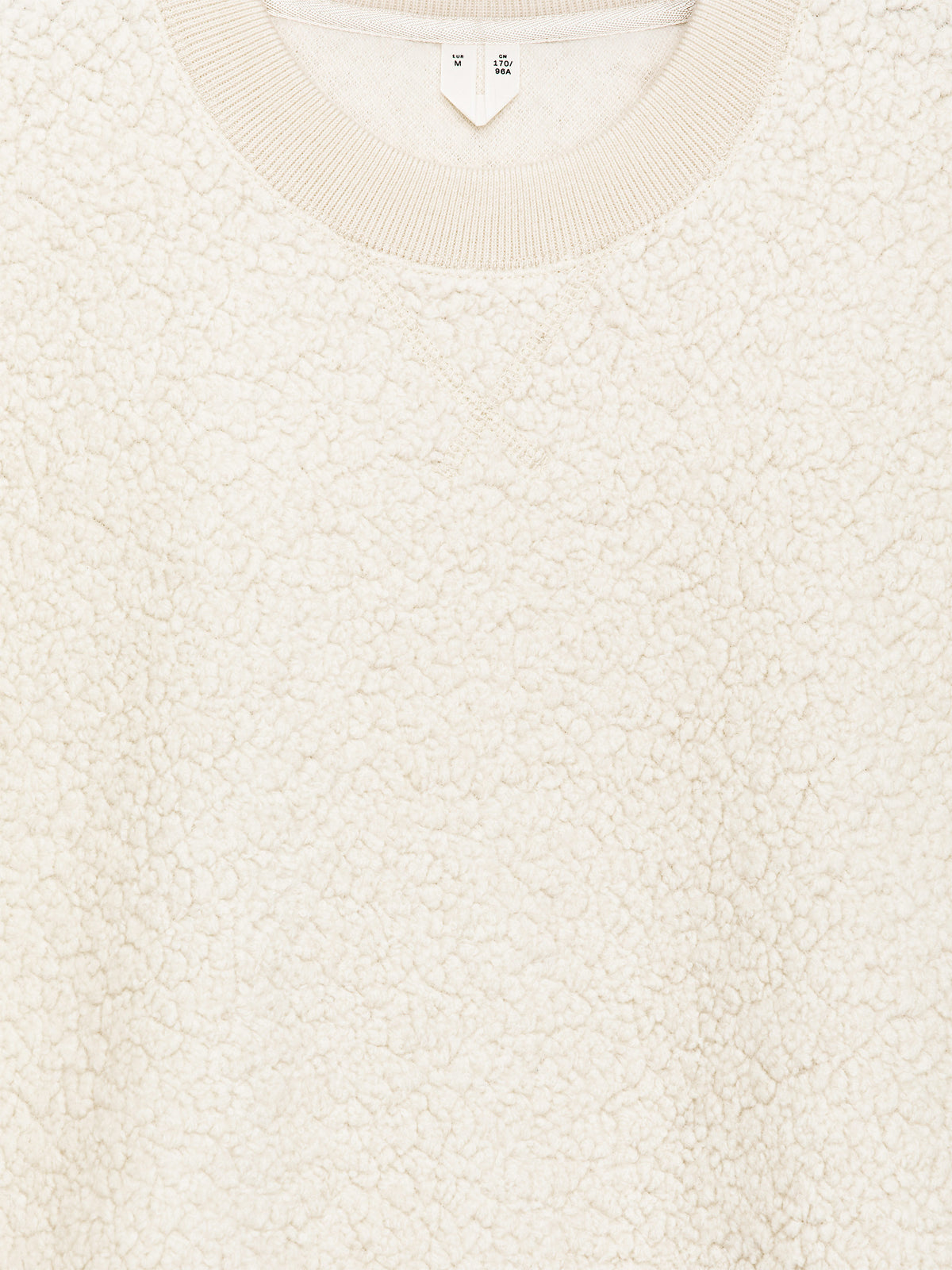 Wool-Blend Fleece Sweatshirt - White - Image 2