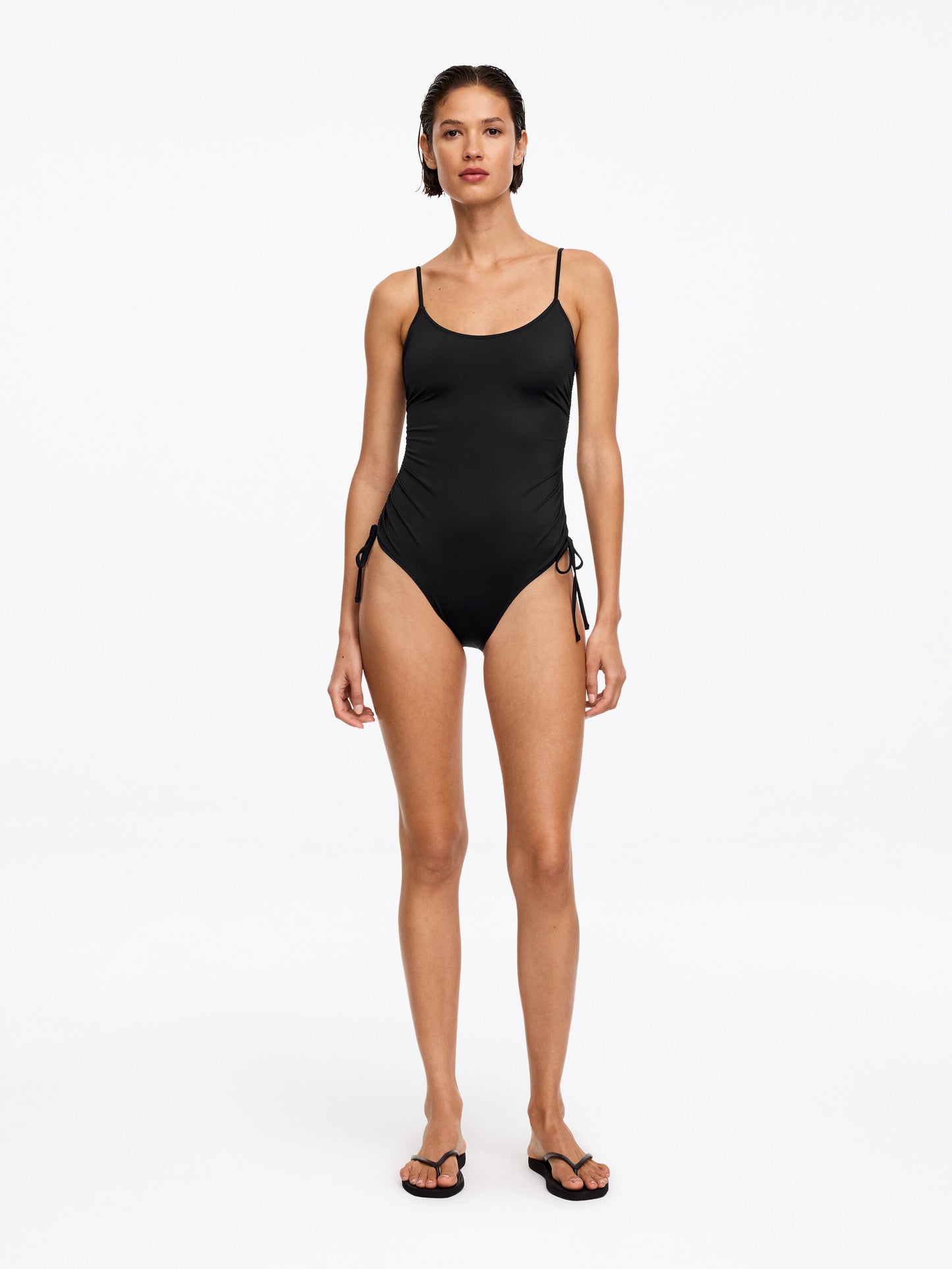 Strap swimsuit - Black