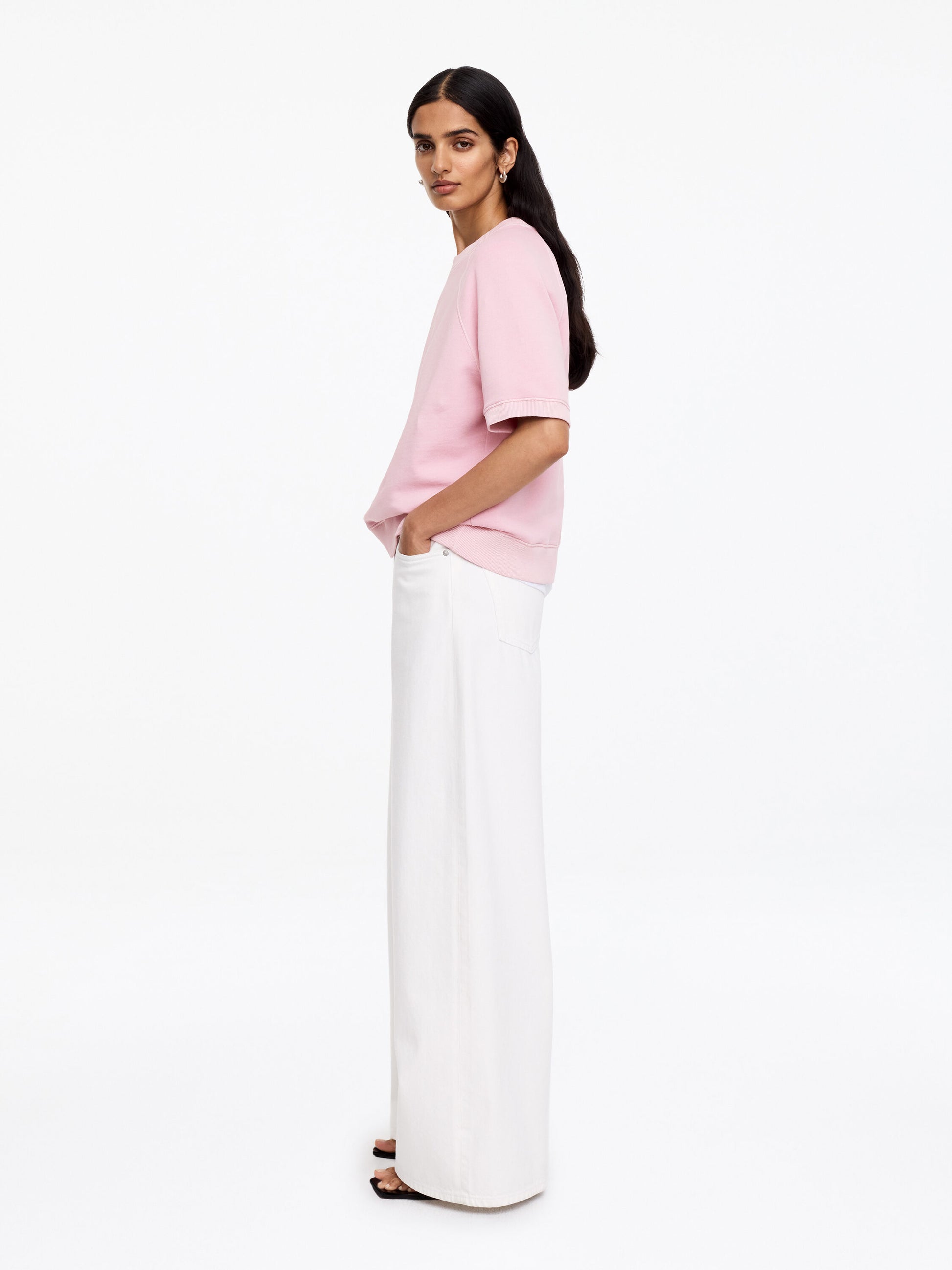 French Terry Sweatshirt - Pink - Image 3