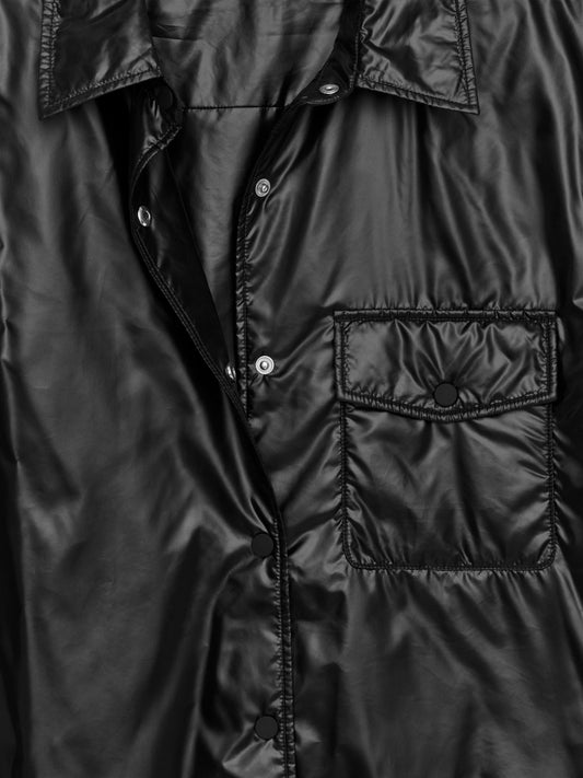 Nylon Overshirt - Black - Image 2