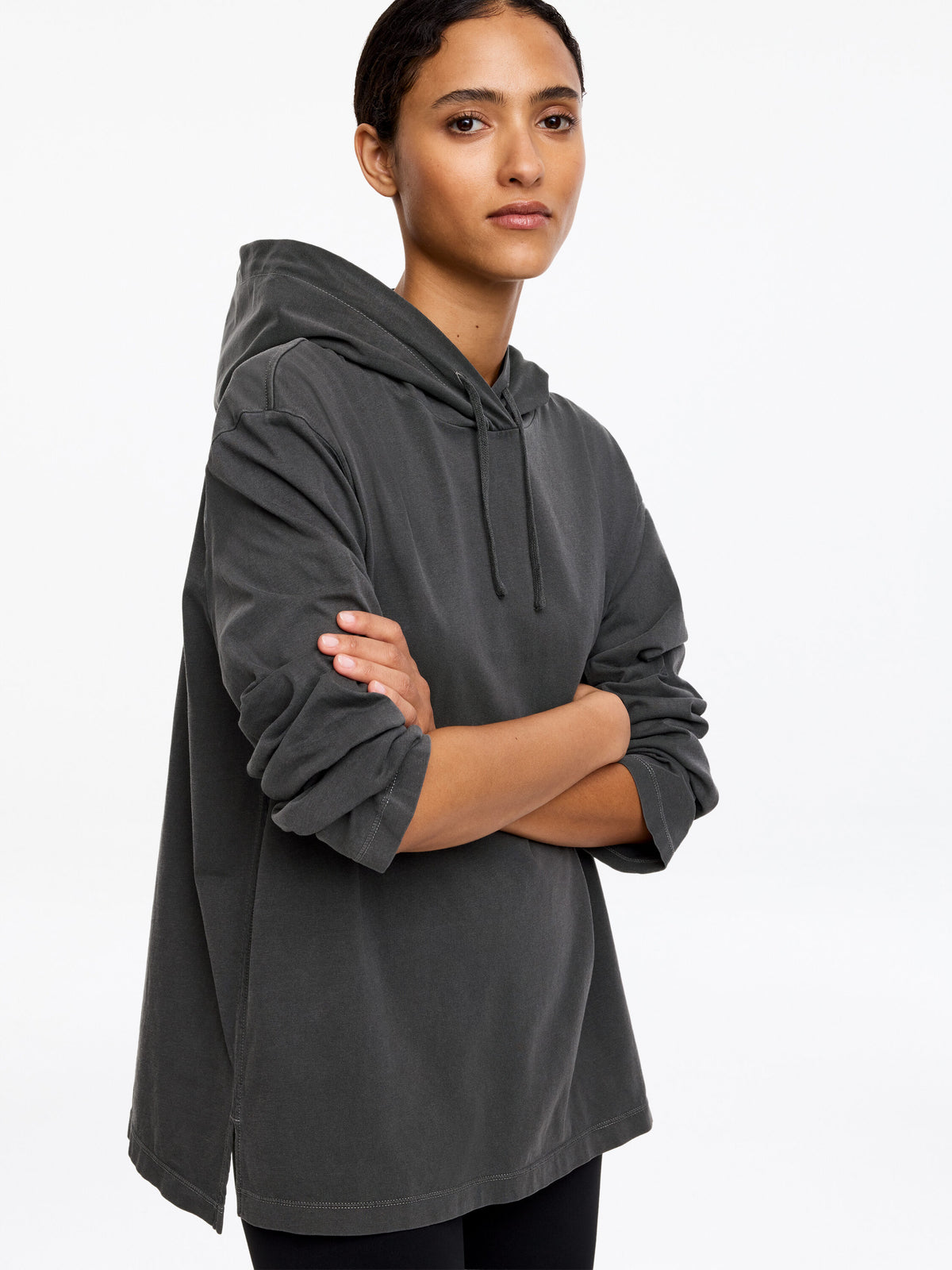 Hooded Sweatshirt - Grey - Image 4