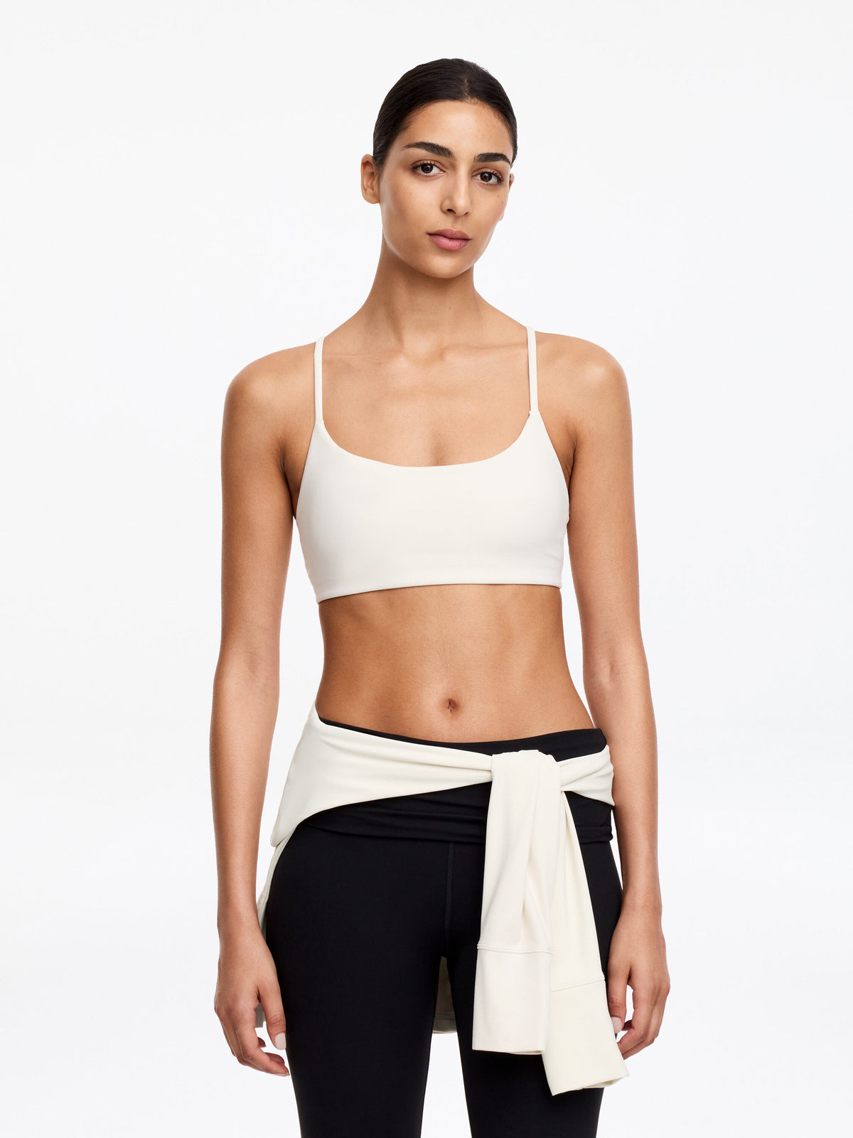 Soft Stretch Sports Bra - White