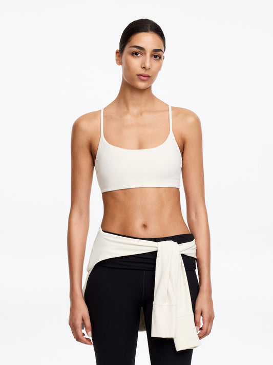 Soft Stretch Sports Bra - White