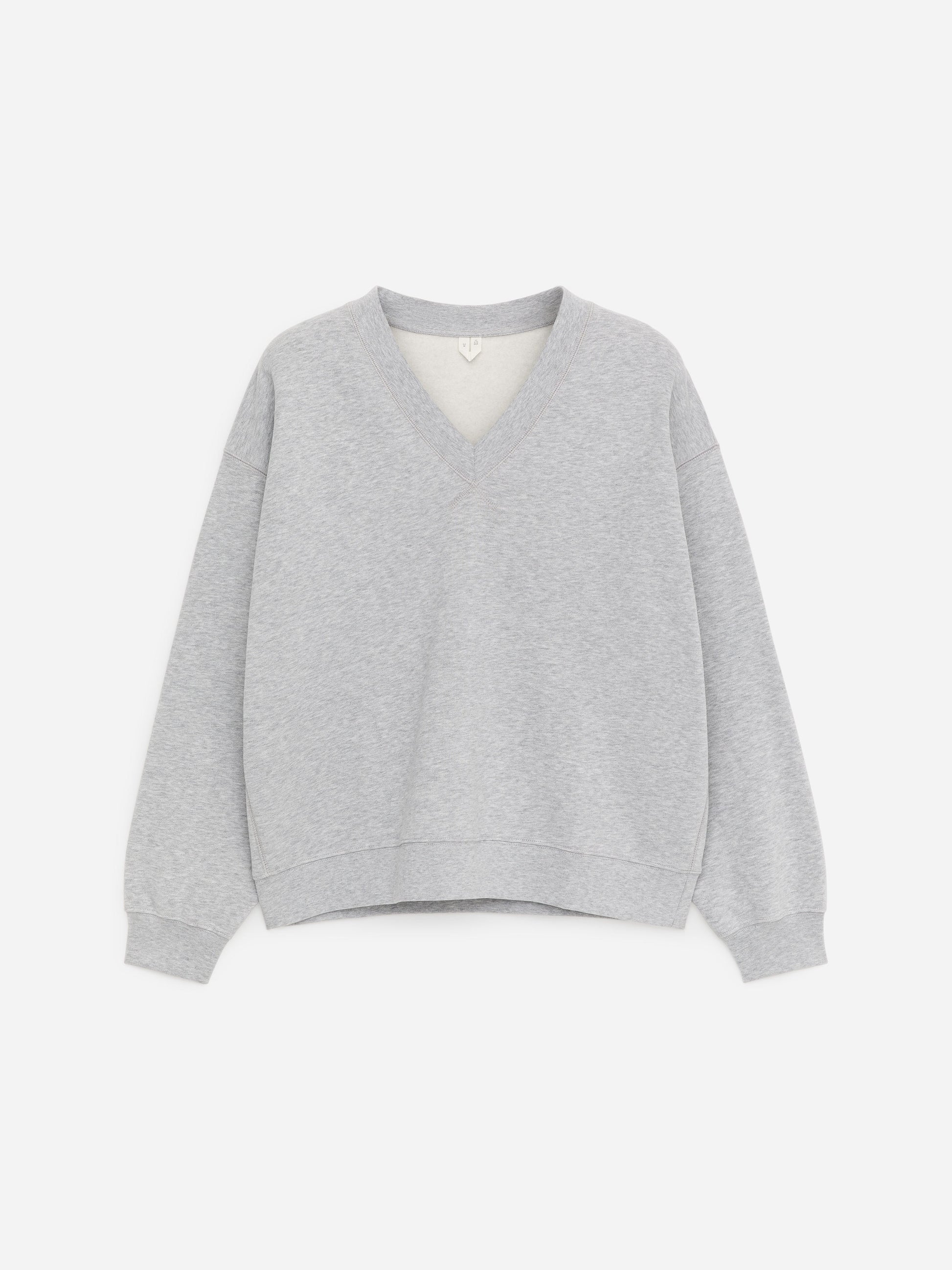 V-Neck Sweatshirt - Grey