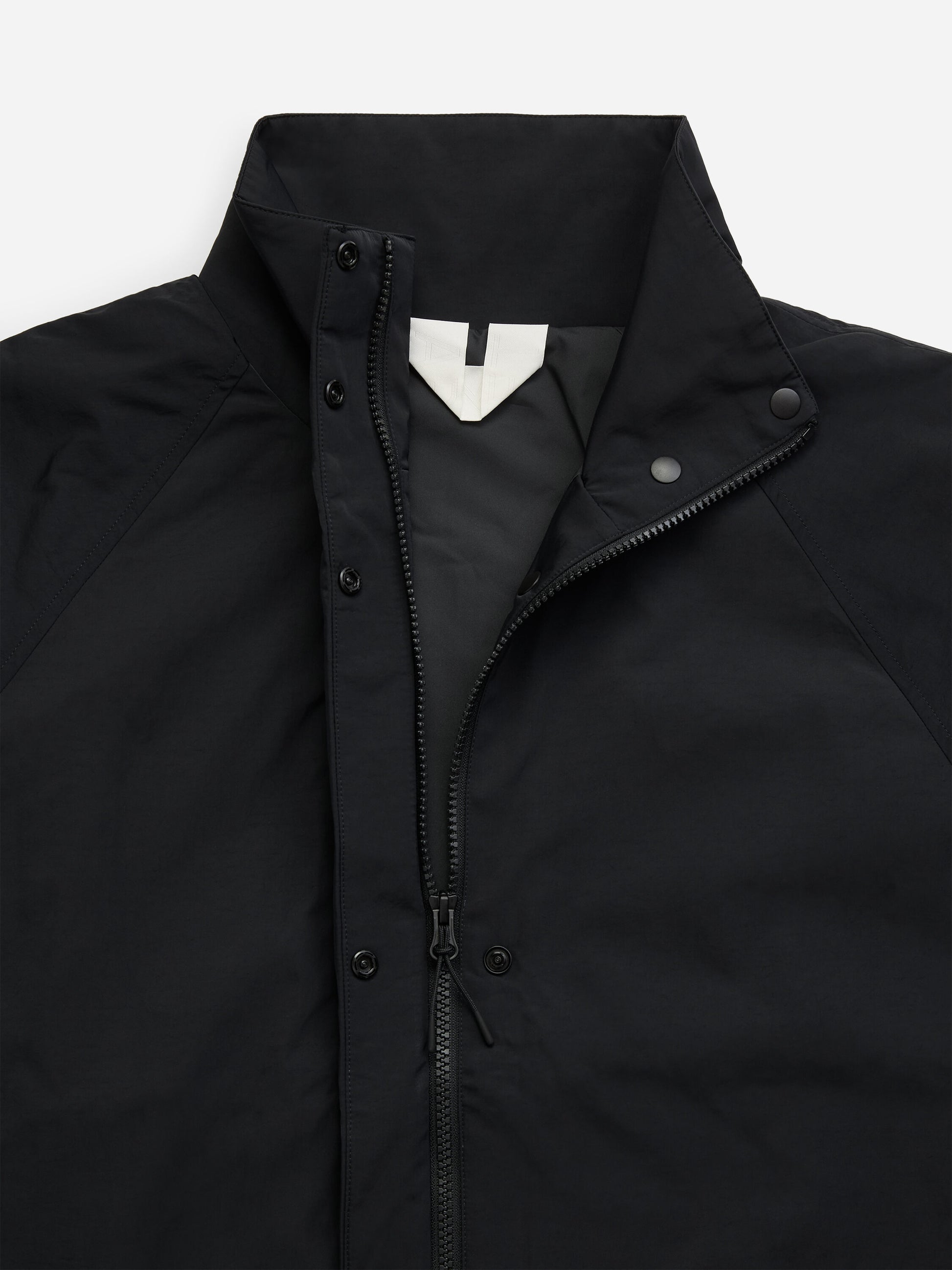 Padded Windbreaker Jacket - Black - Image 2