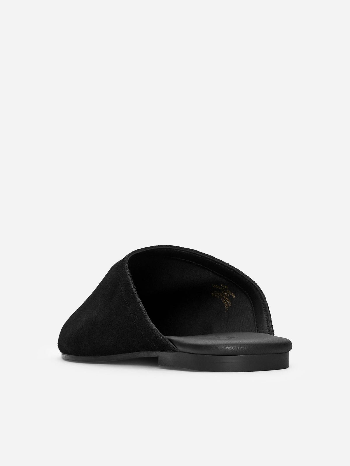 Suede Travel Slippers - Black - Image 4