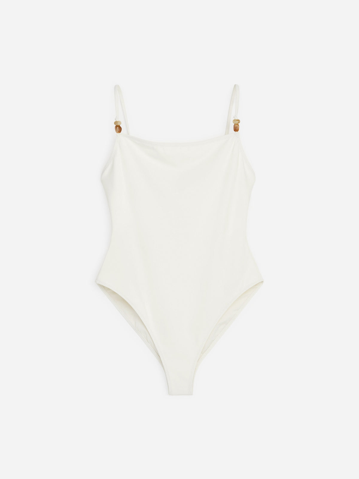 Beaded Swimsuit - White - Image 6