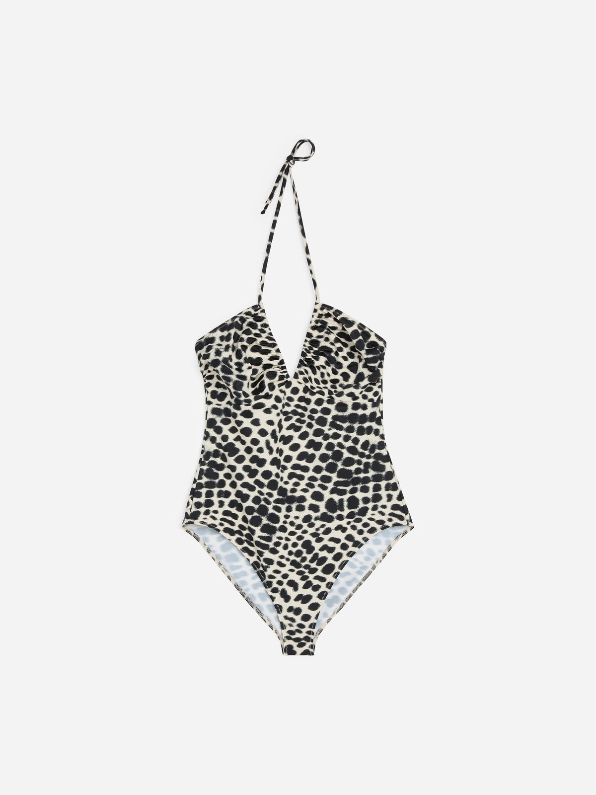 Halterneck Swimsuit - Beige - Image 6
