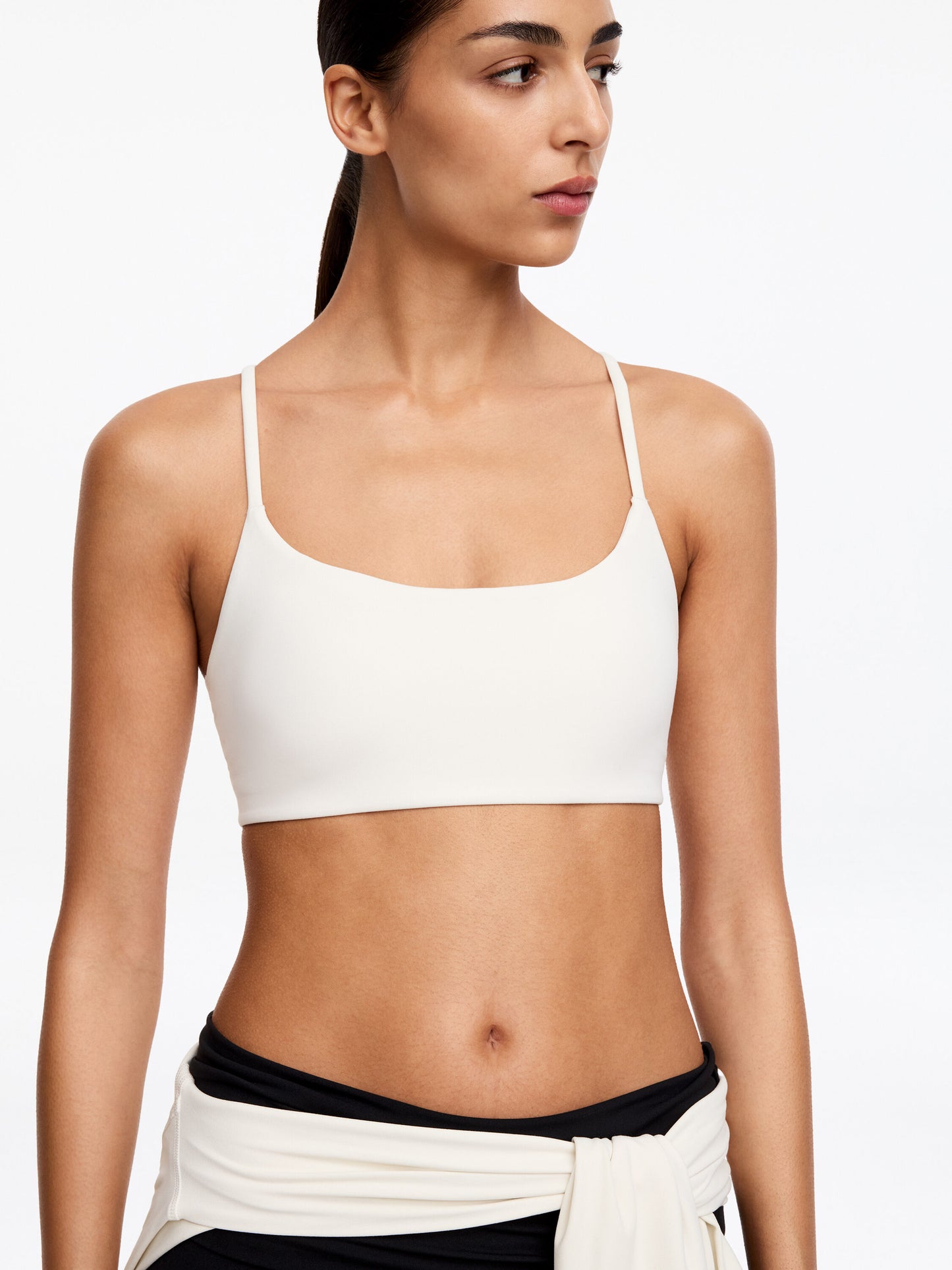 Soft Stretch Sports Bra - White - Image 4