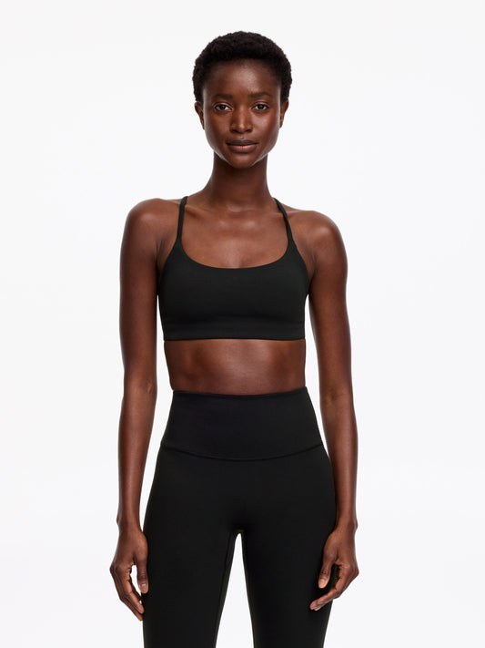 Soft Stretch Sports Bra - Black