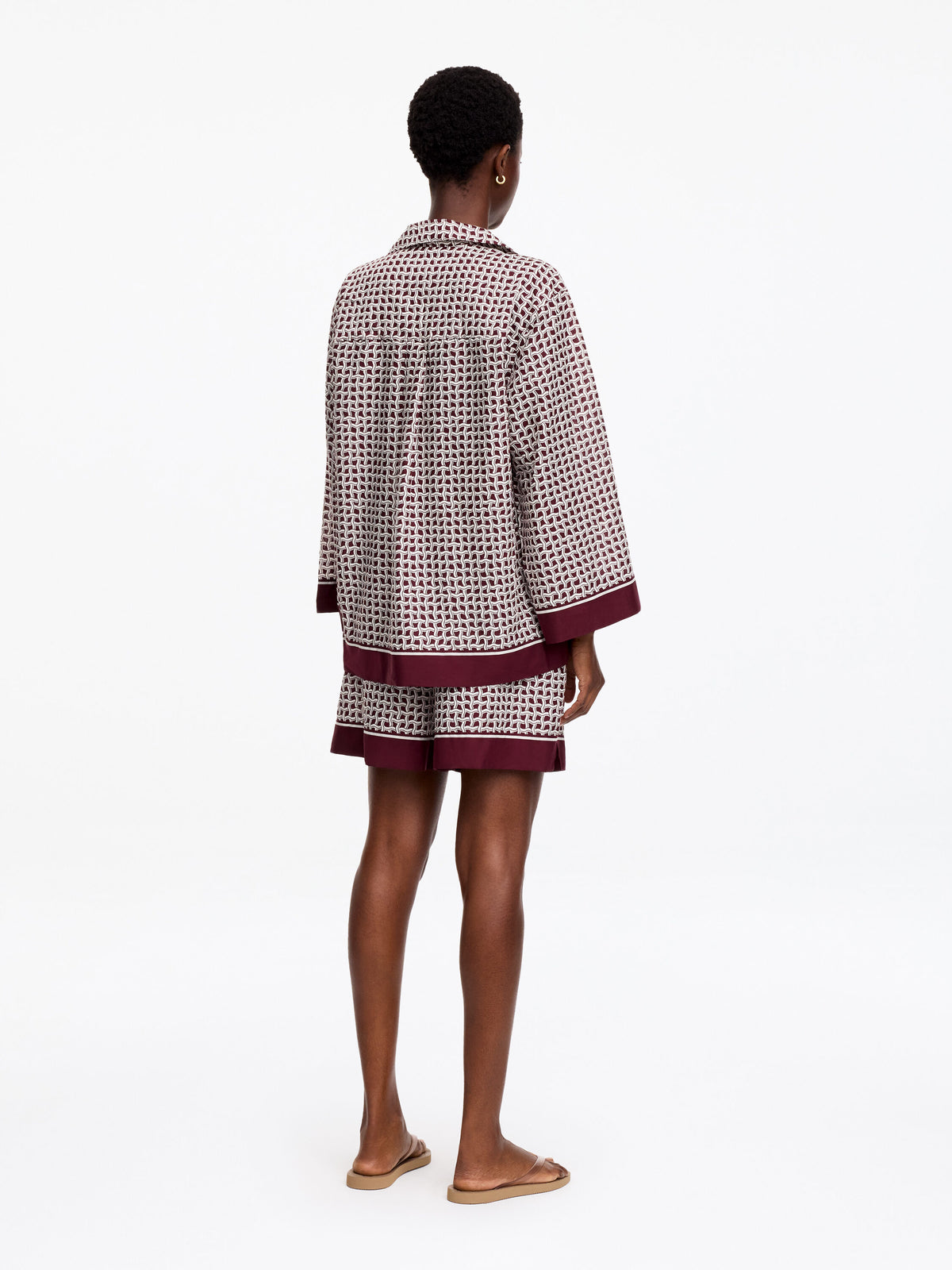 Lyocell Blend Shirt - Red - Image 3
