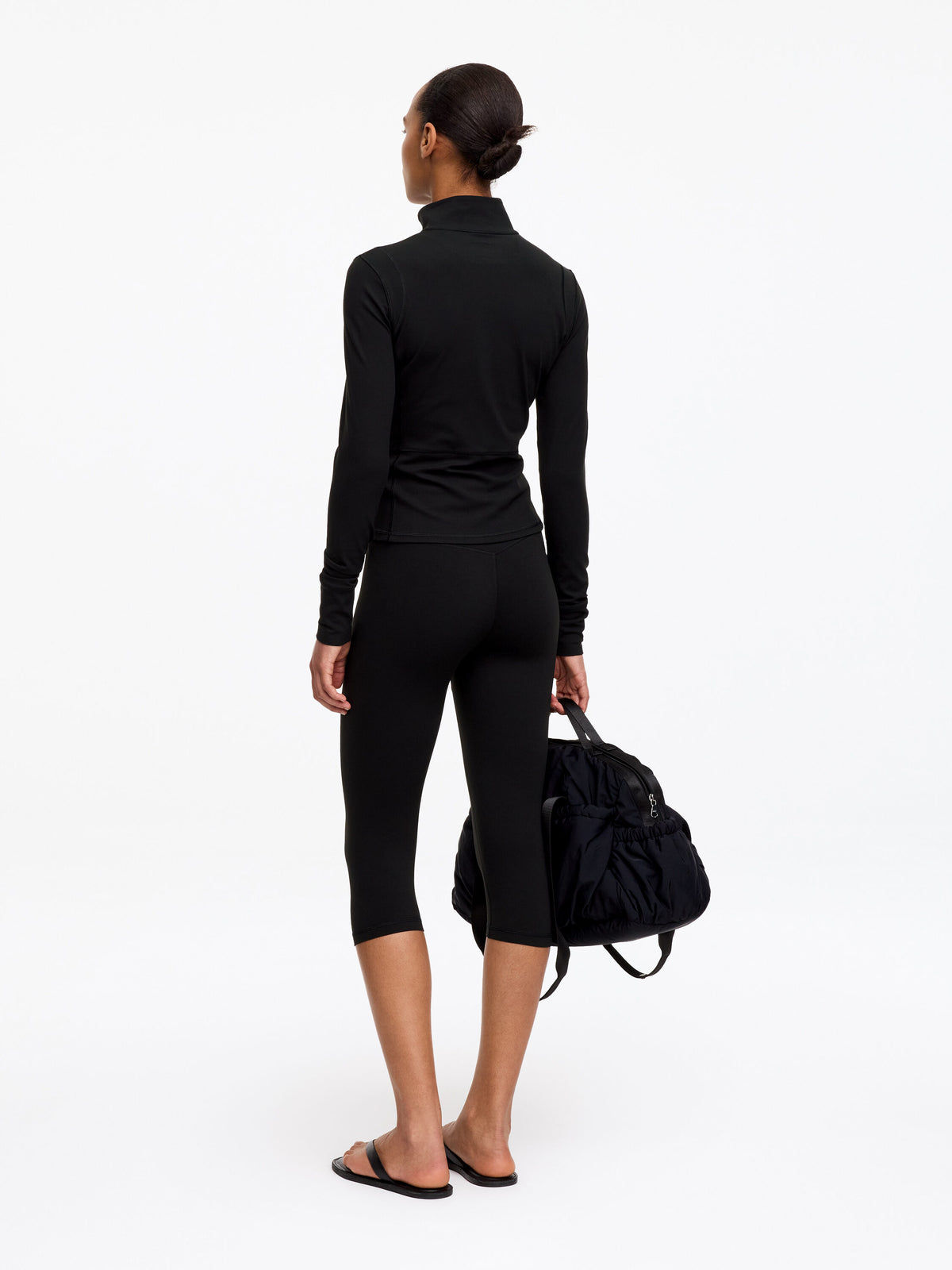 Soft Zip-Up Training Jacket - Black - Image 3