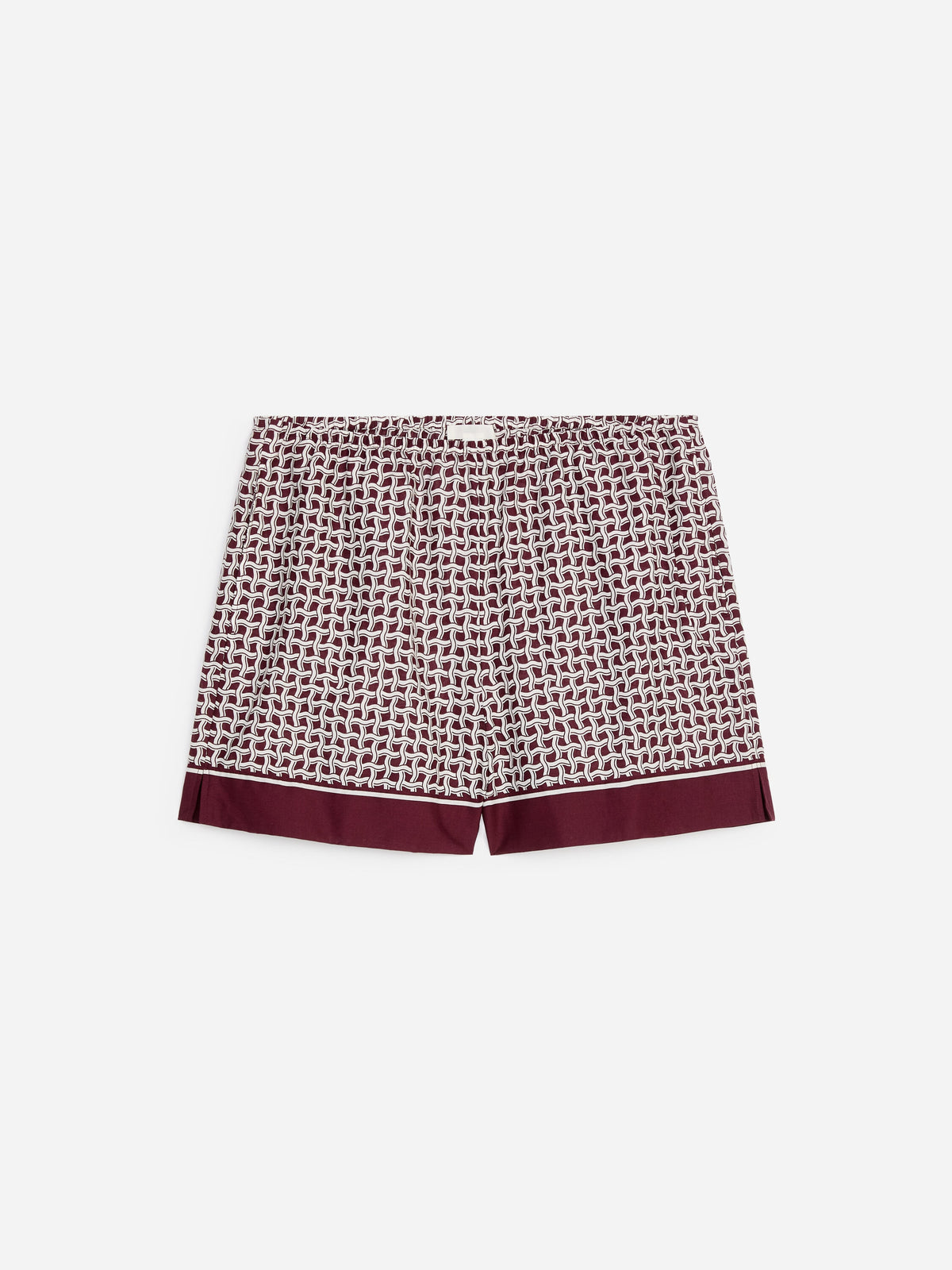 Lyocell Blend Shorts - Red - Image 5