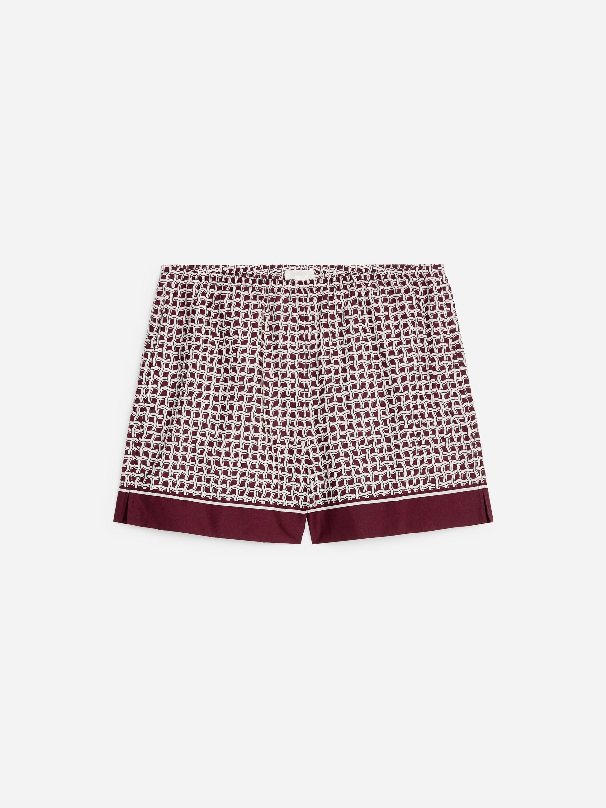 Lyocell Blend Shorts - Red - Image 5