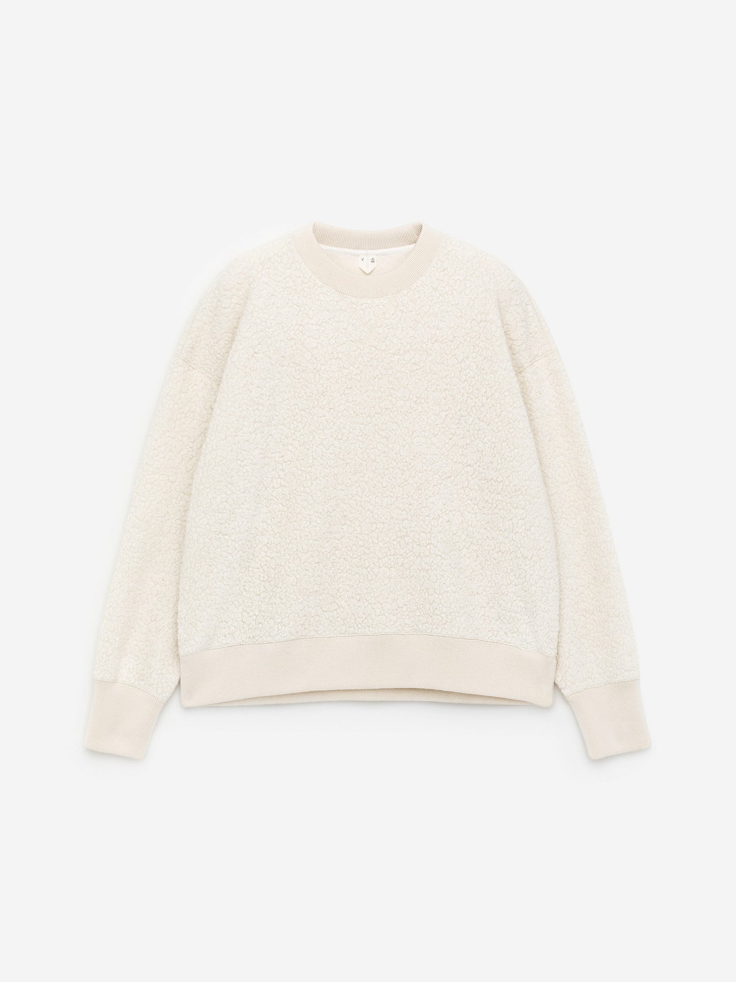 Wool-Blend Fleece Sweatshirt - White
