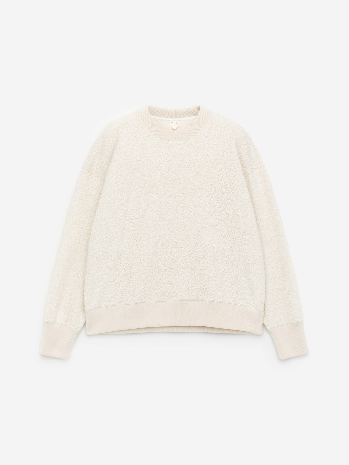 Wool-Blend Fleece Sweatshirt - White